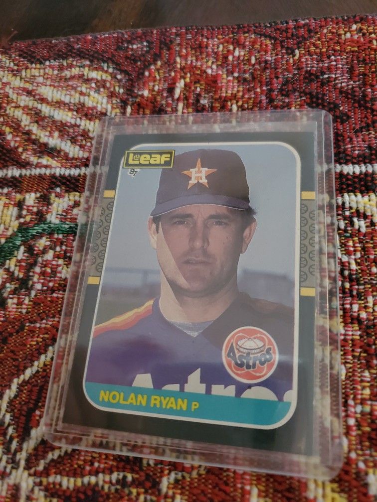 Nolan Ryan 1987 Leaf Baseball Card