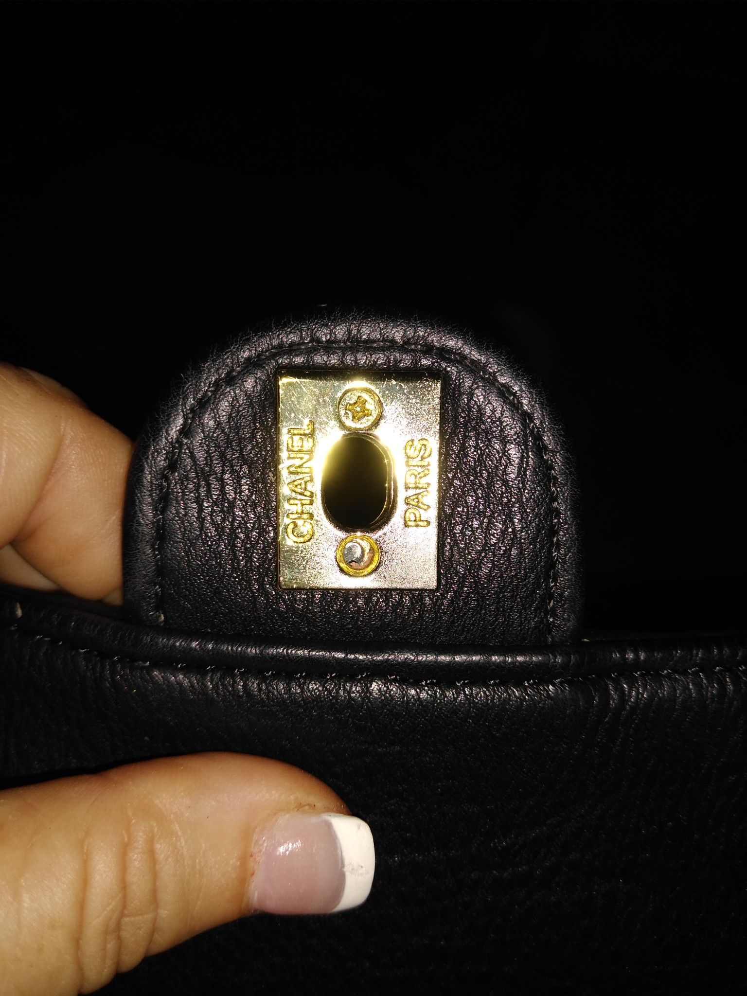 Black quilted bag.. price negotiable make offer