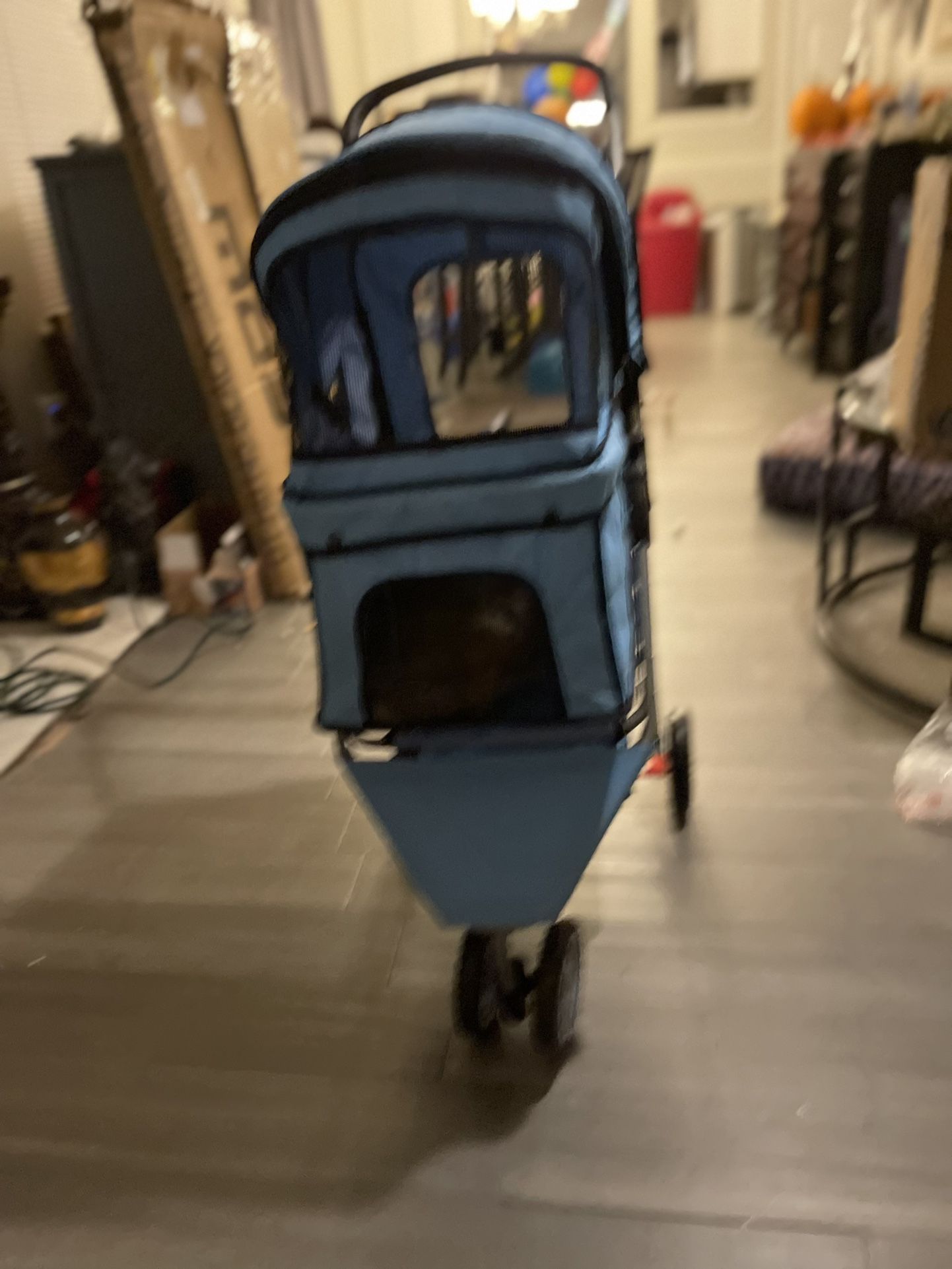 Blue Pet Stroller 