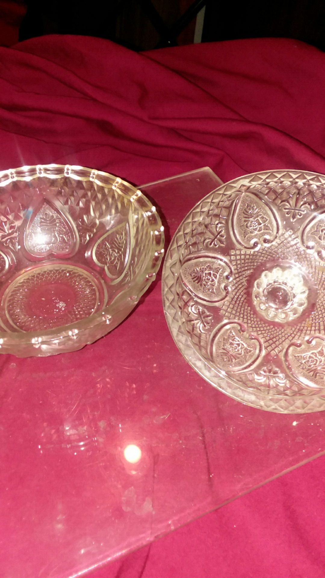 Glass Candy Dish with Lid