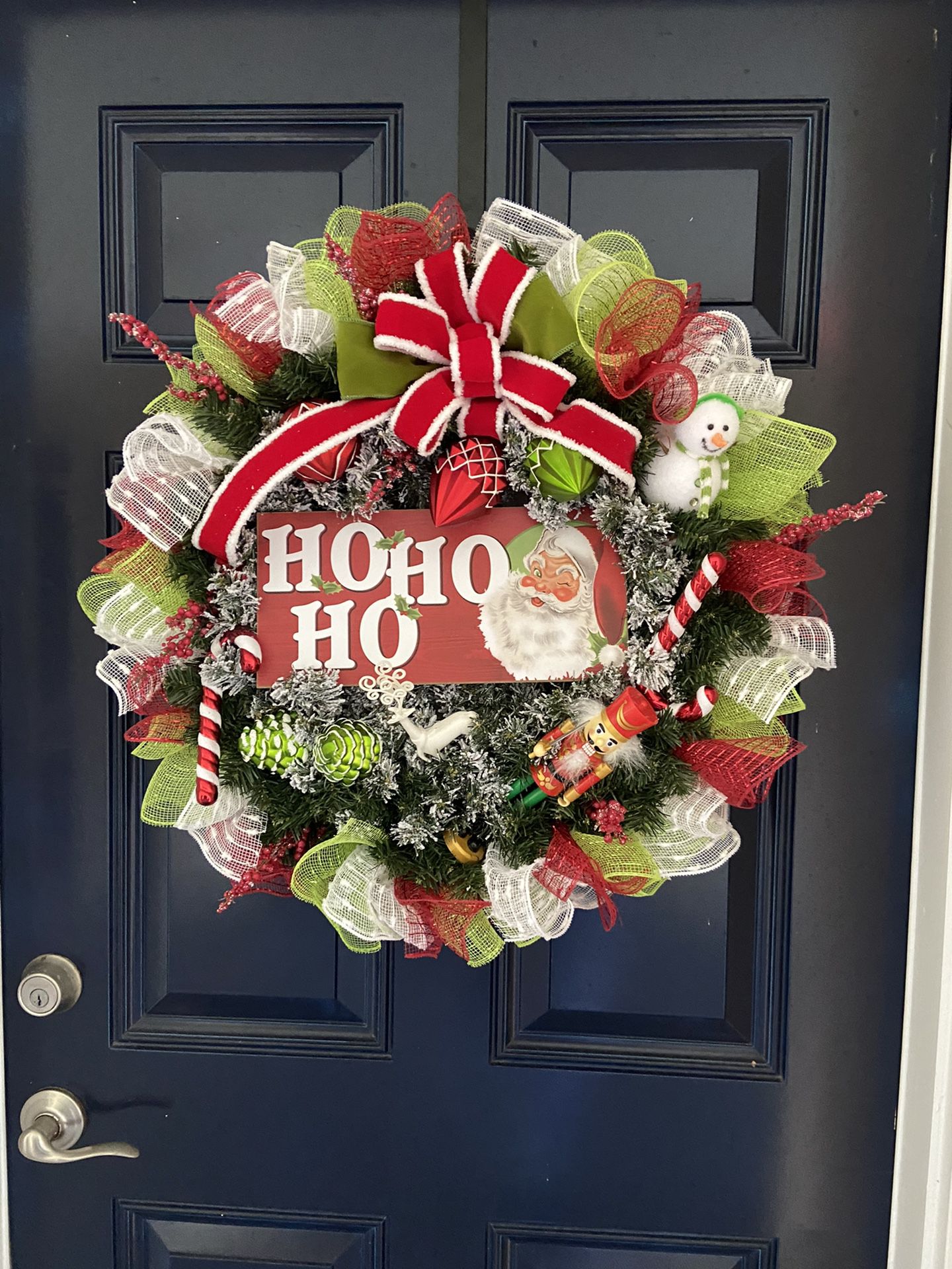 Christmas wreath for front door