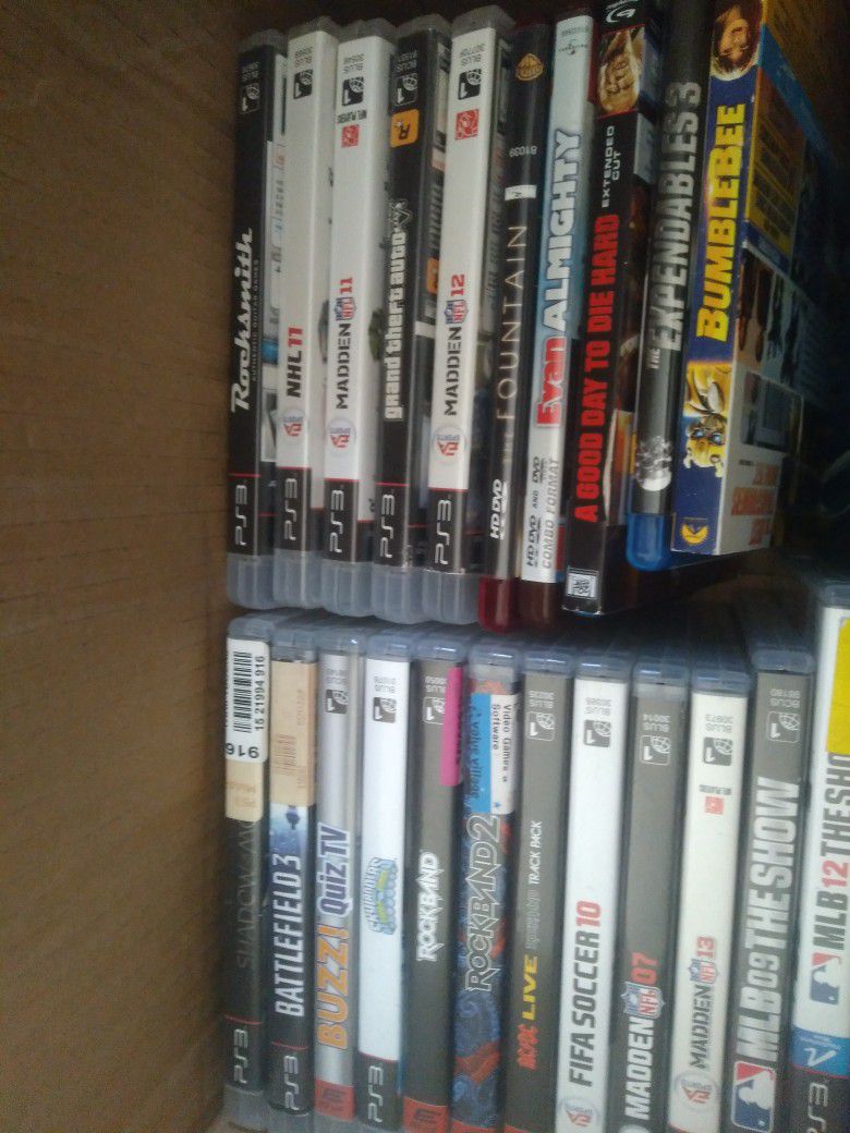 Ps3 Games Bluerays Dvds