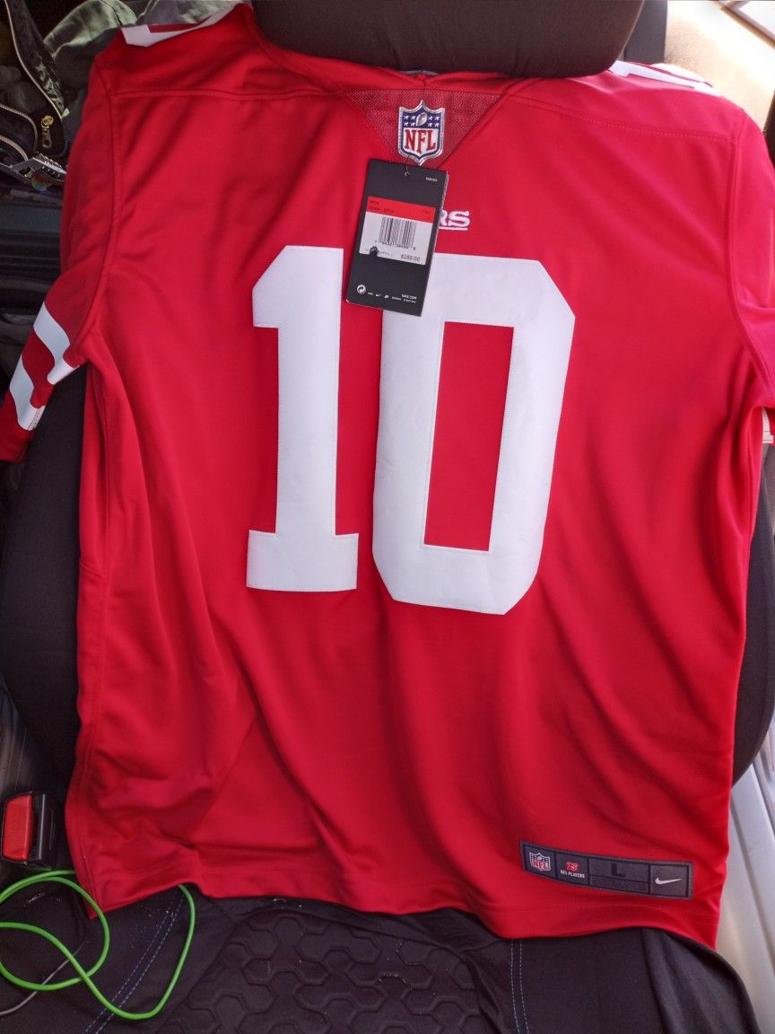 Genuine NFL San Francisco 49ers Jerseys (Bosa( M)) (Garoppolo (L))