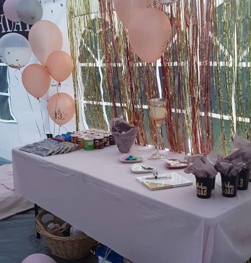 Rose Gold/gold Party Backdrop Streamers