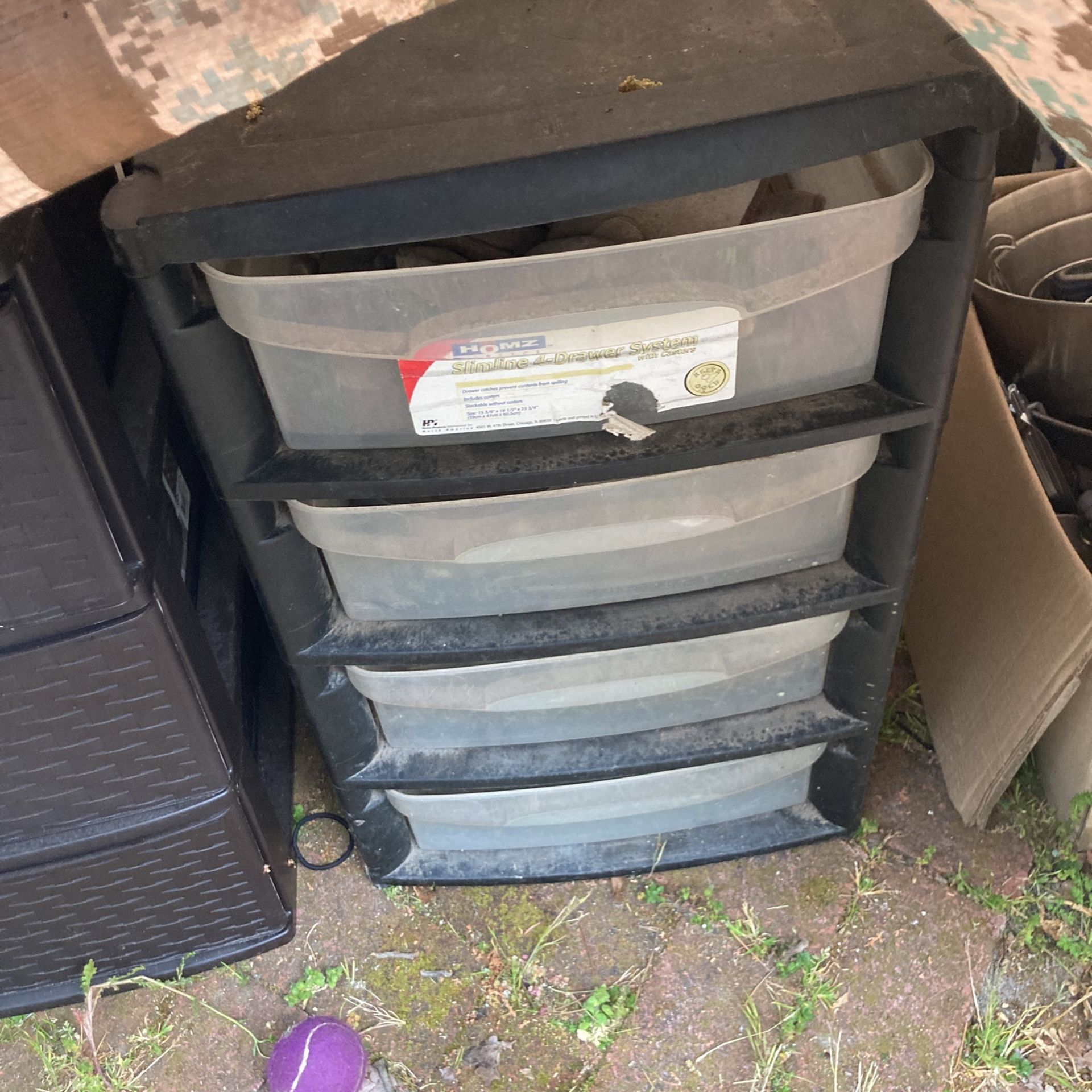 4 Drawer Plastic Bin