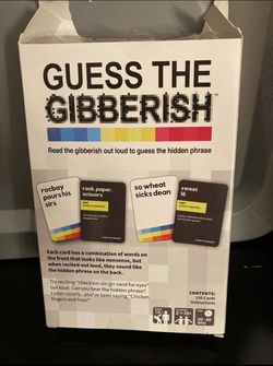Guess the Gibberish card game Thumbnail