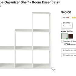 Organizer shelf, shredded foam reading pillow, round rug Thumbnail