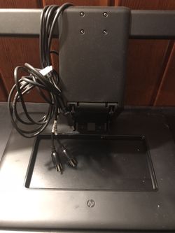 HP Adjustable Dual Monitor Stand (black) Thumbnail
