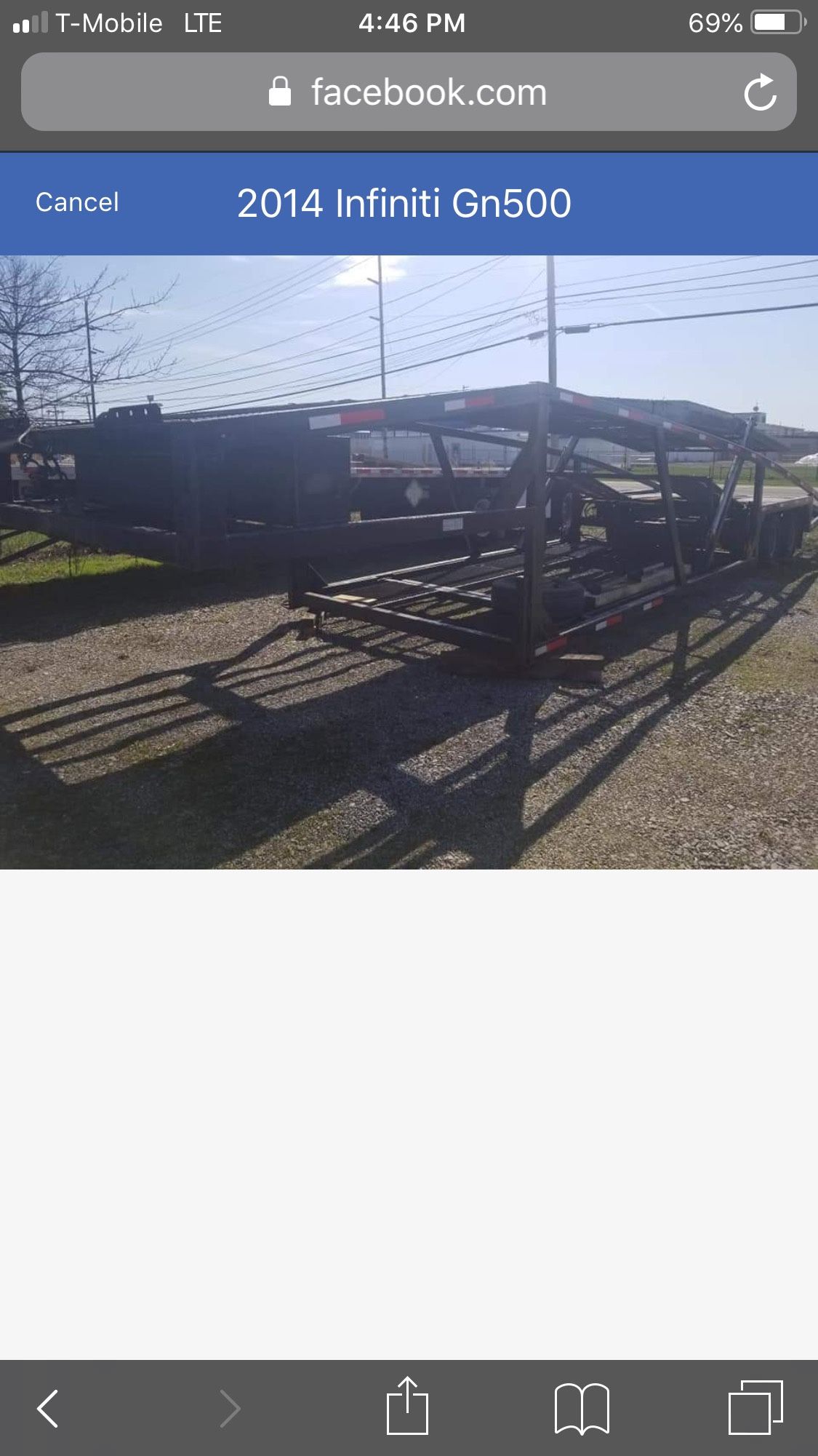2014 Infinite GN500 5 Car Trailer