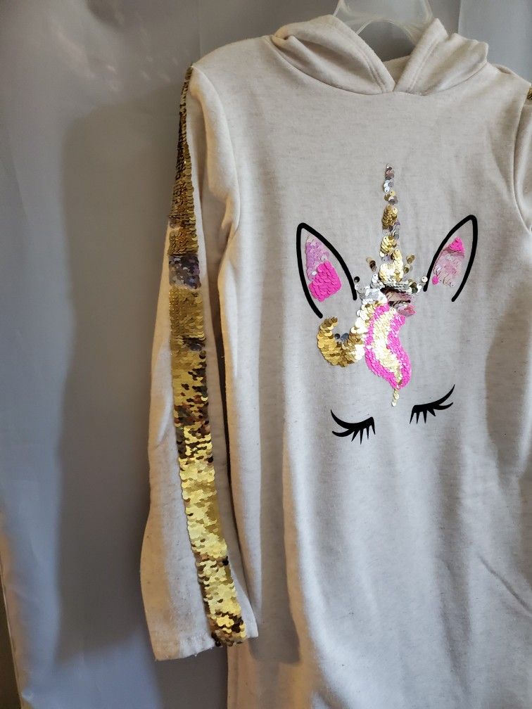 Unicorn Dress With Hoodie