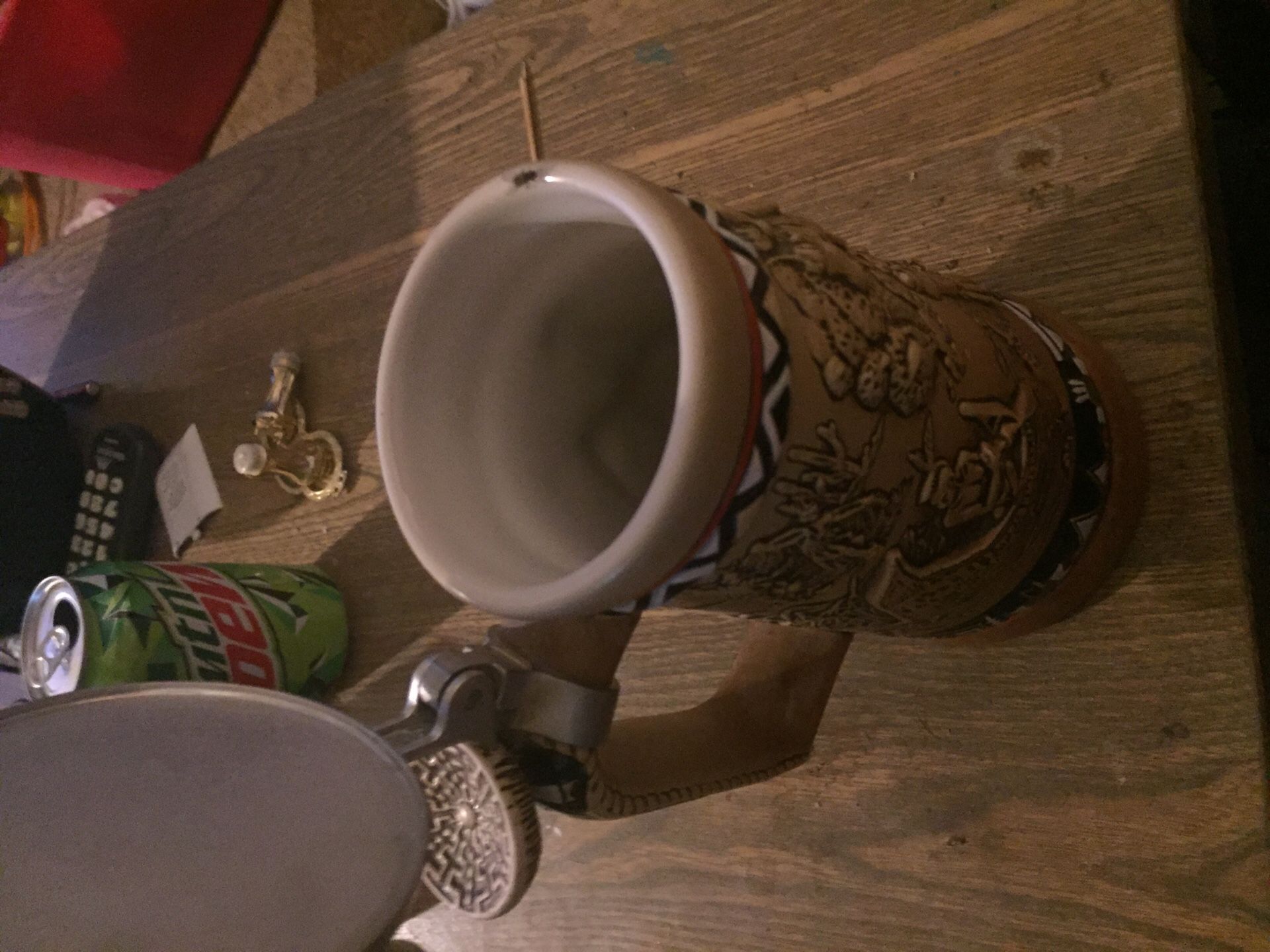 Indians of the American frontierbeer stein
