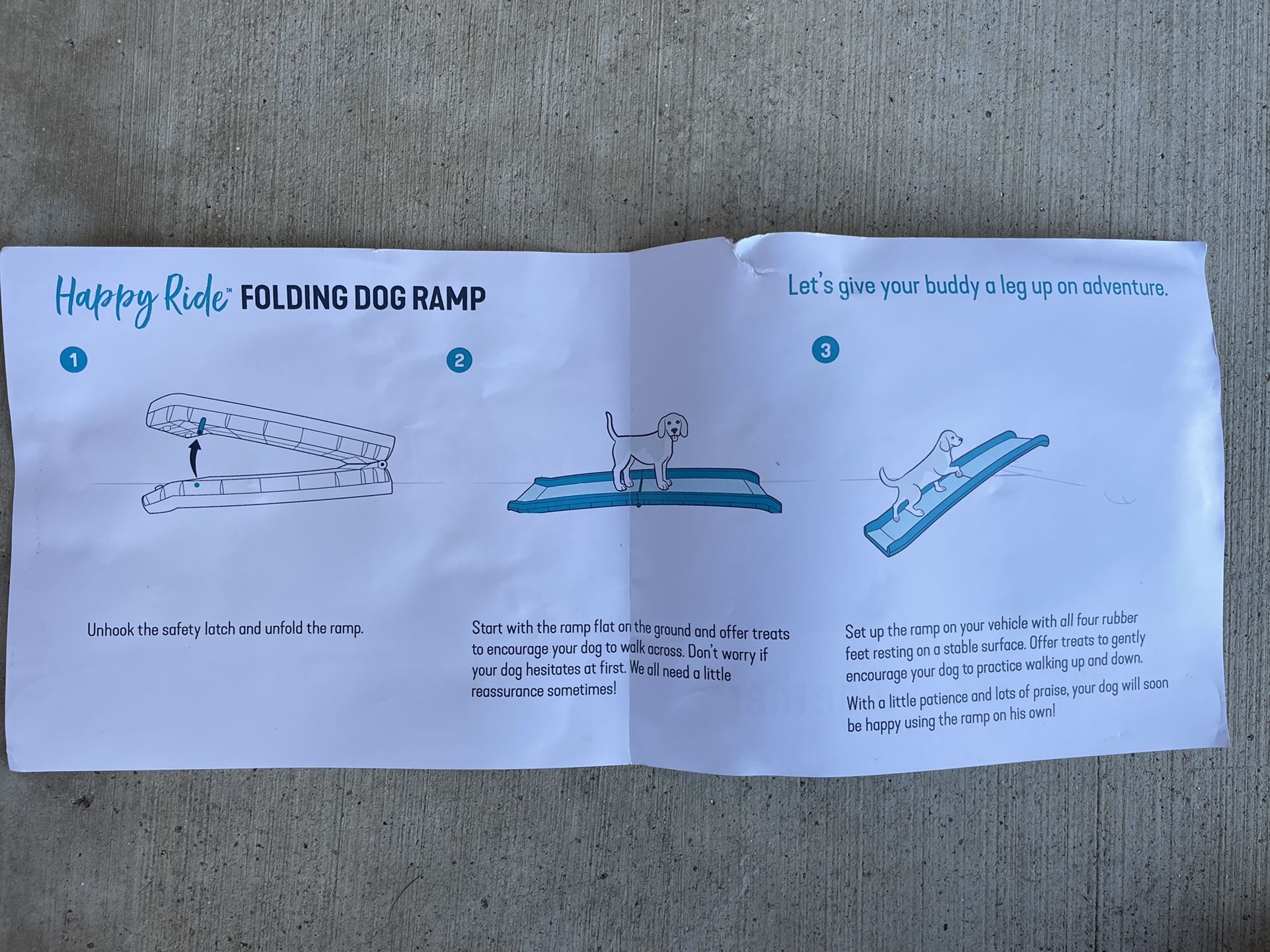 Folding Plastic Dog Ramp