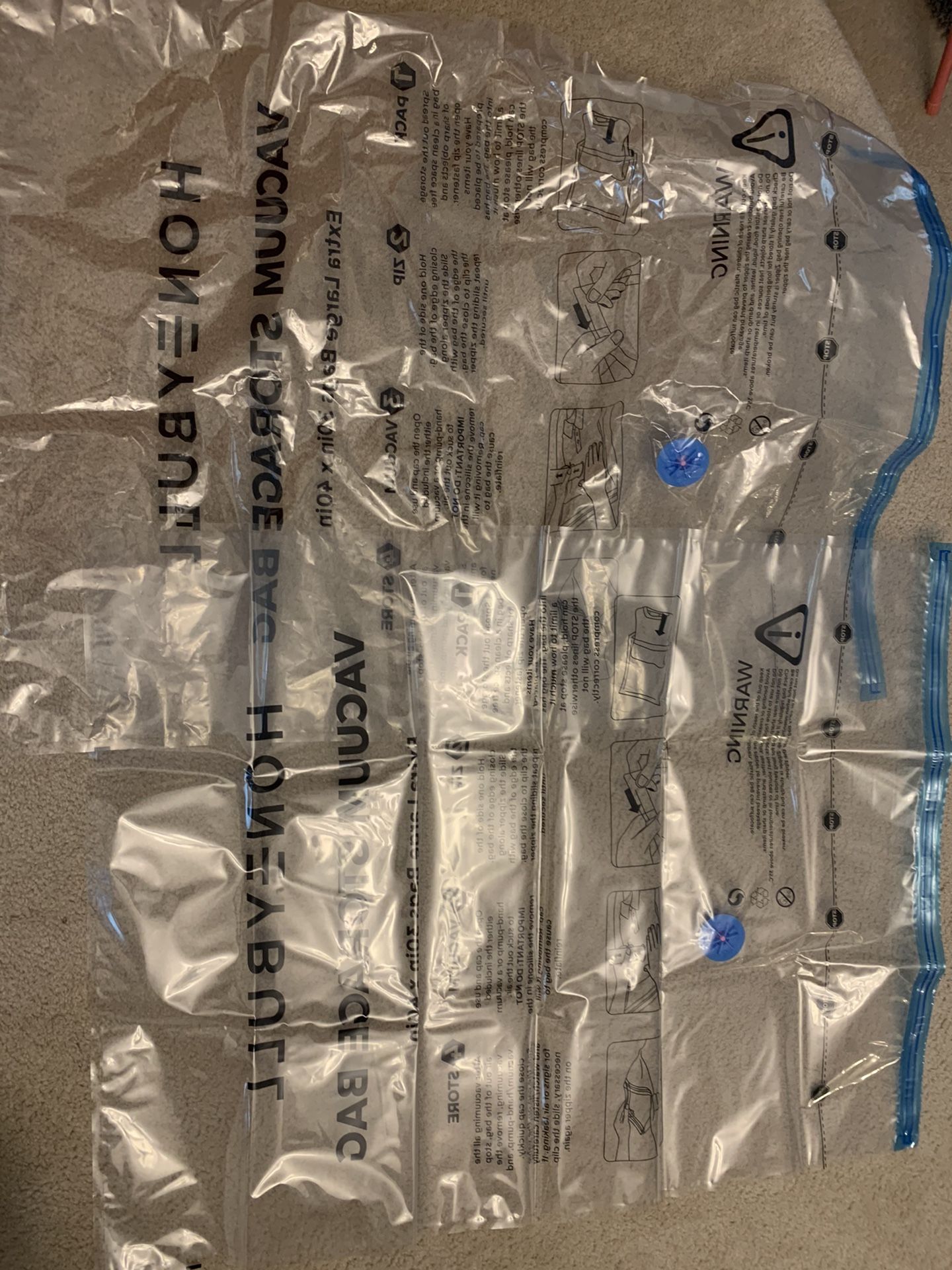 Vacuum storage Bags Brand New, With Free Hand Pump
