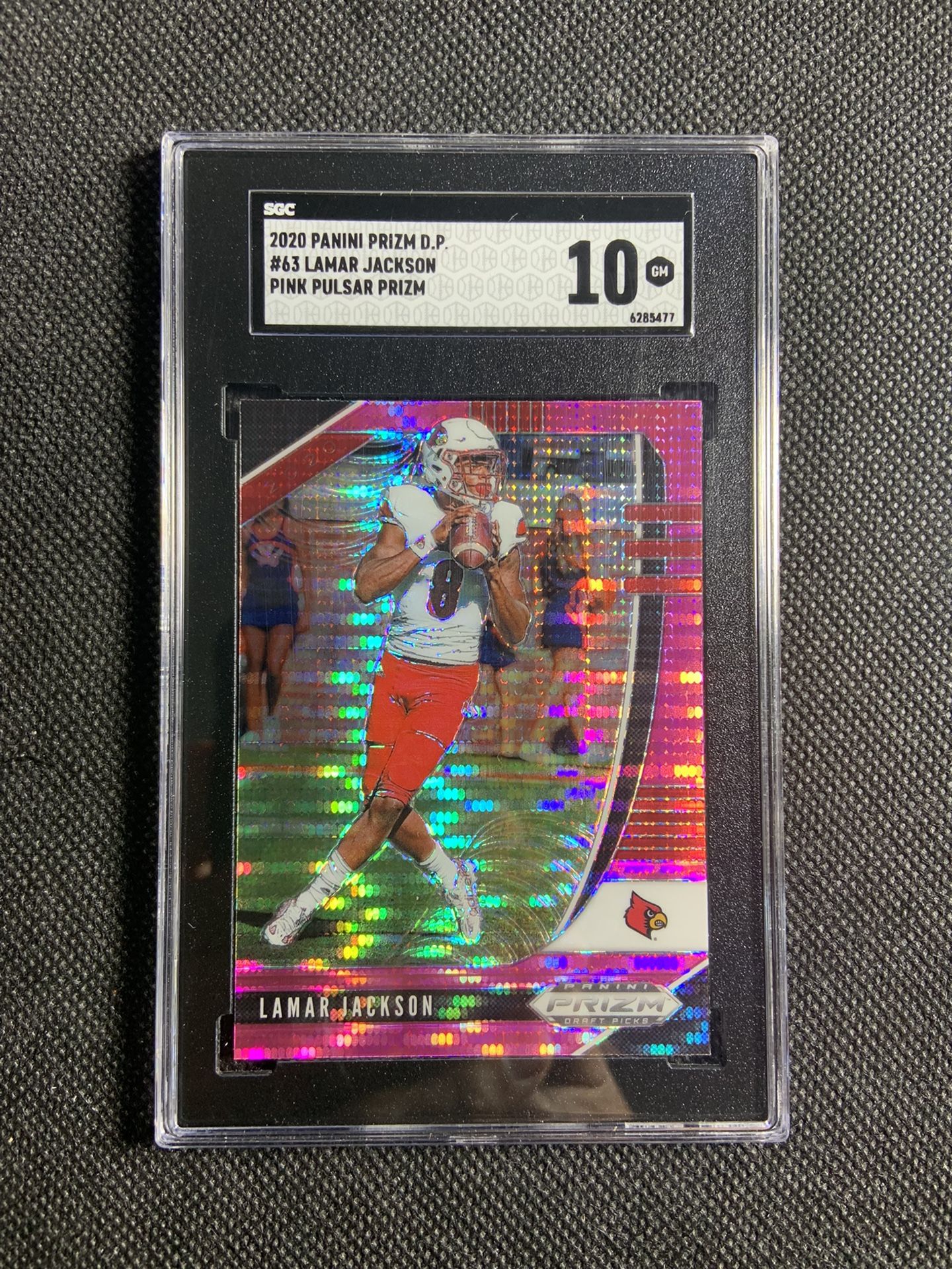 2020 Panini Prizm DP Pink Pulsar Lamar Jackson Sgc 10 Gem Mint Baltimore Ravens Mvp🔥🔥🔥