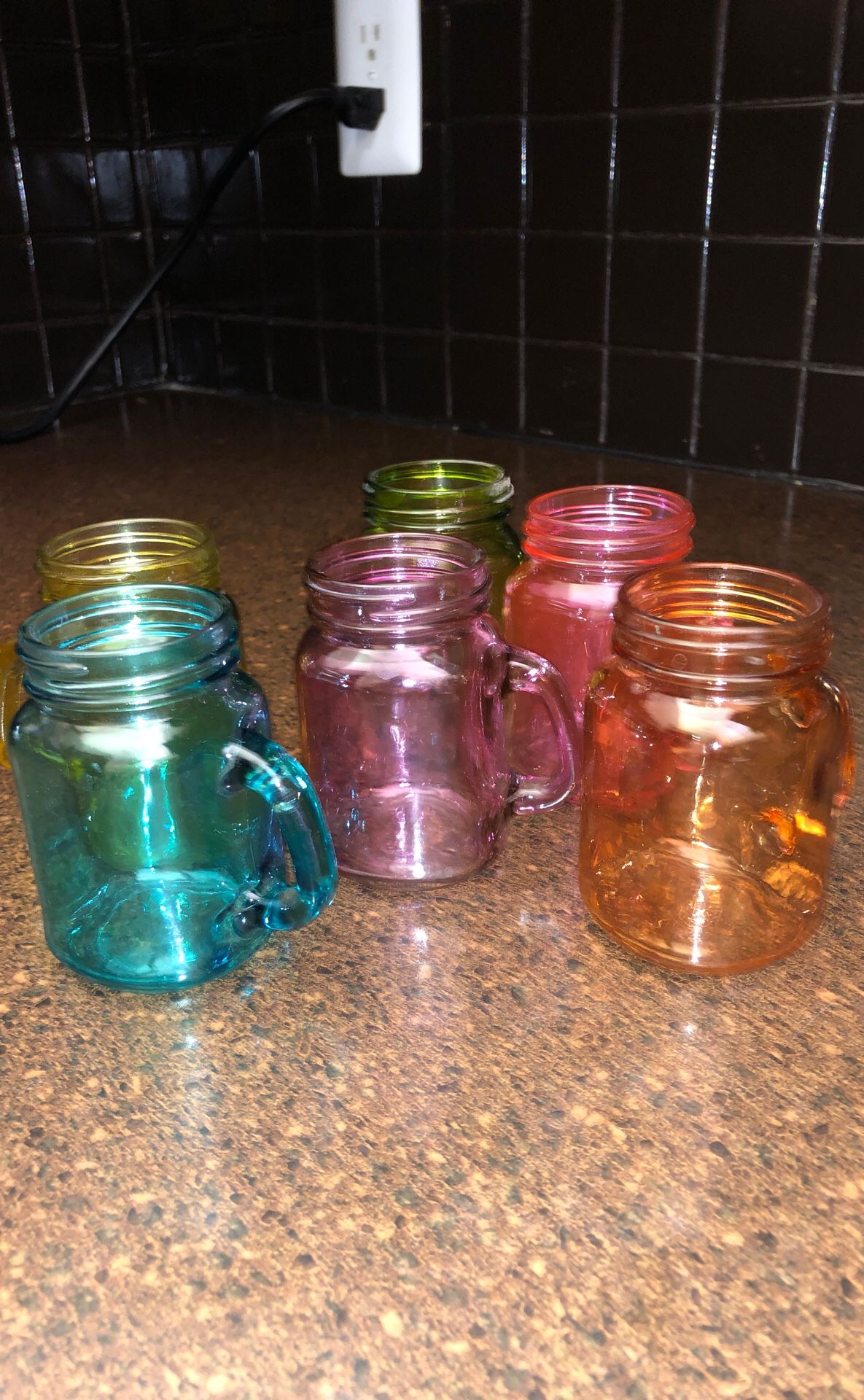 6 shot glass mason jars