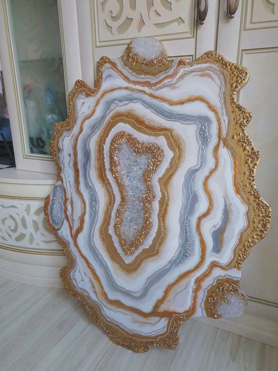 Geode Crystal Art Made With Resin