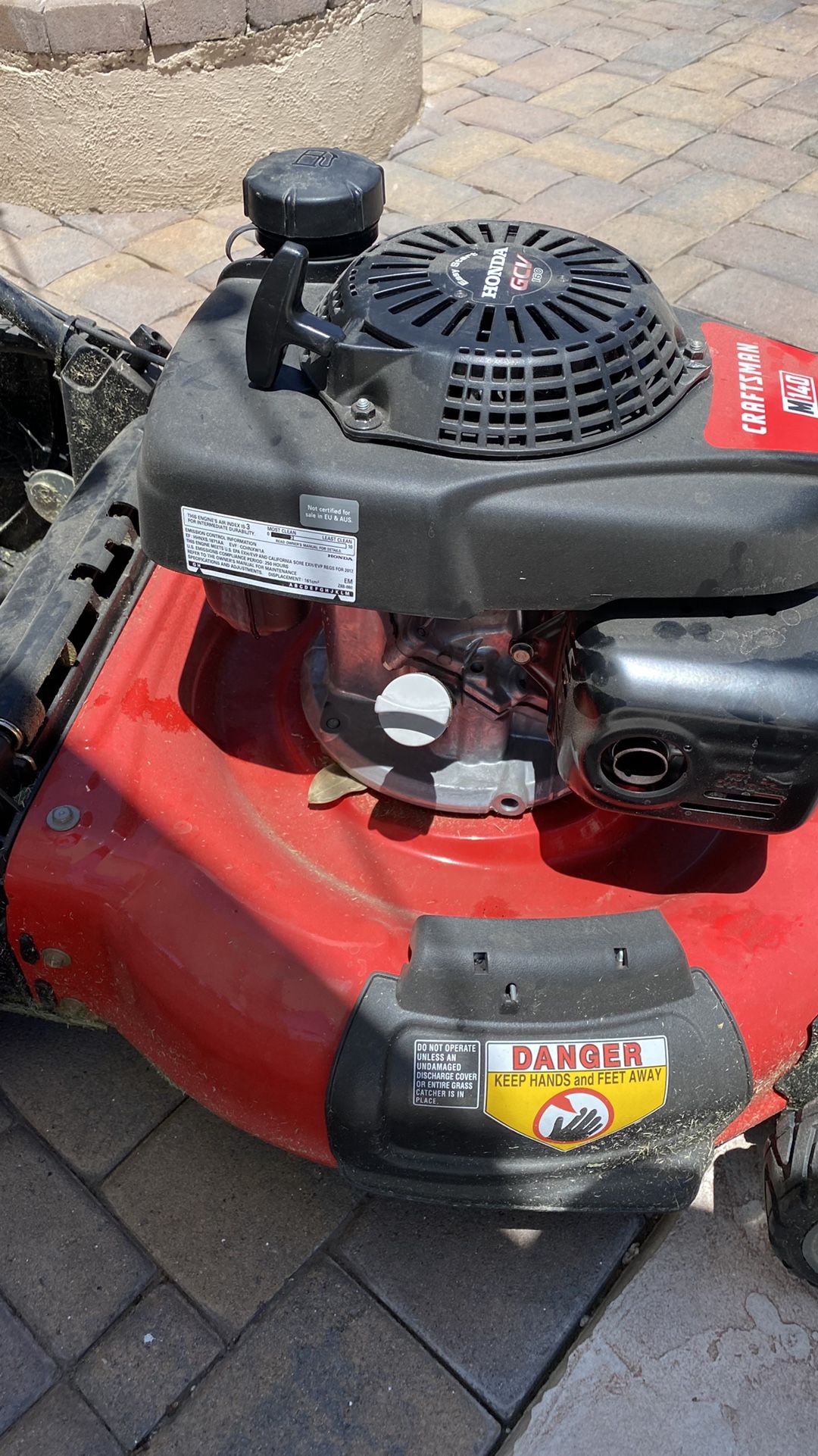 CRAFTSMAN M140 160cc 21in Gas Push Lawn Mower With Honda Engine for