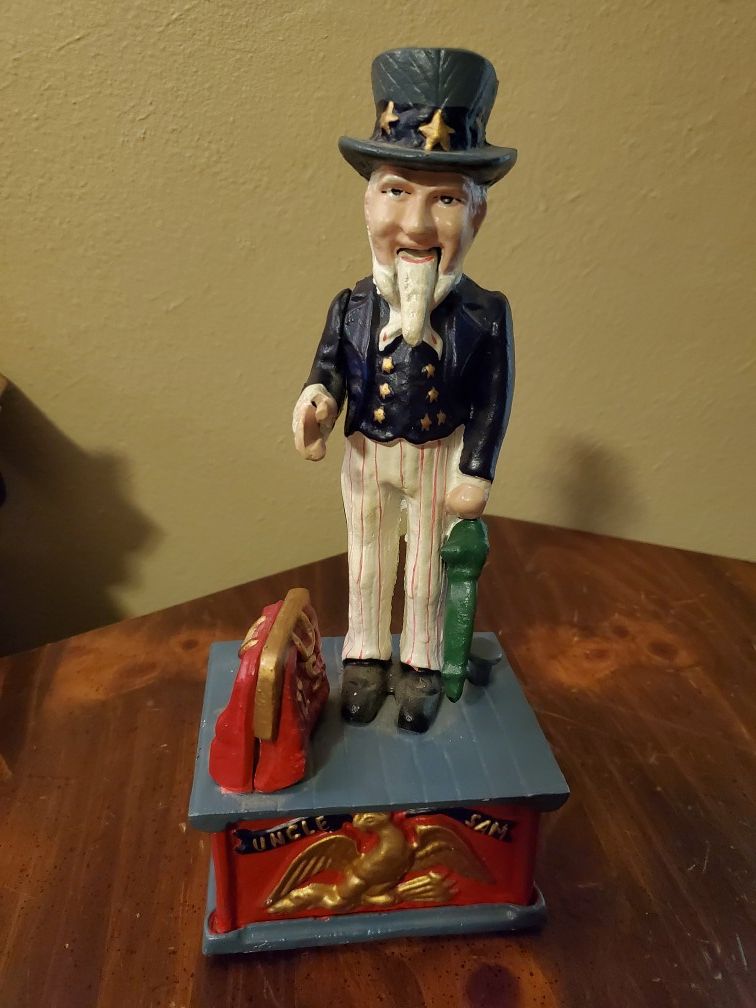 Cast iron penny bank