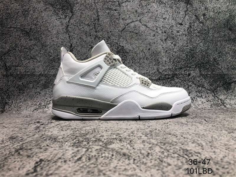 Air Jordan 4 Retro White Oreo Basketball Shoes