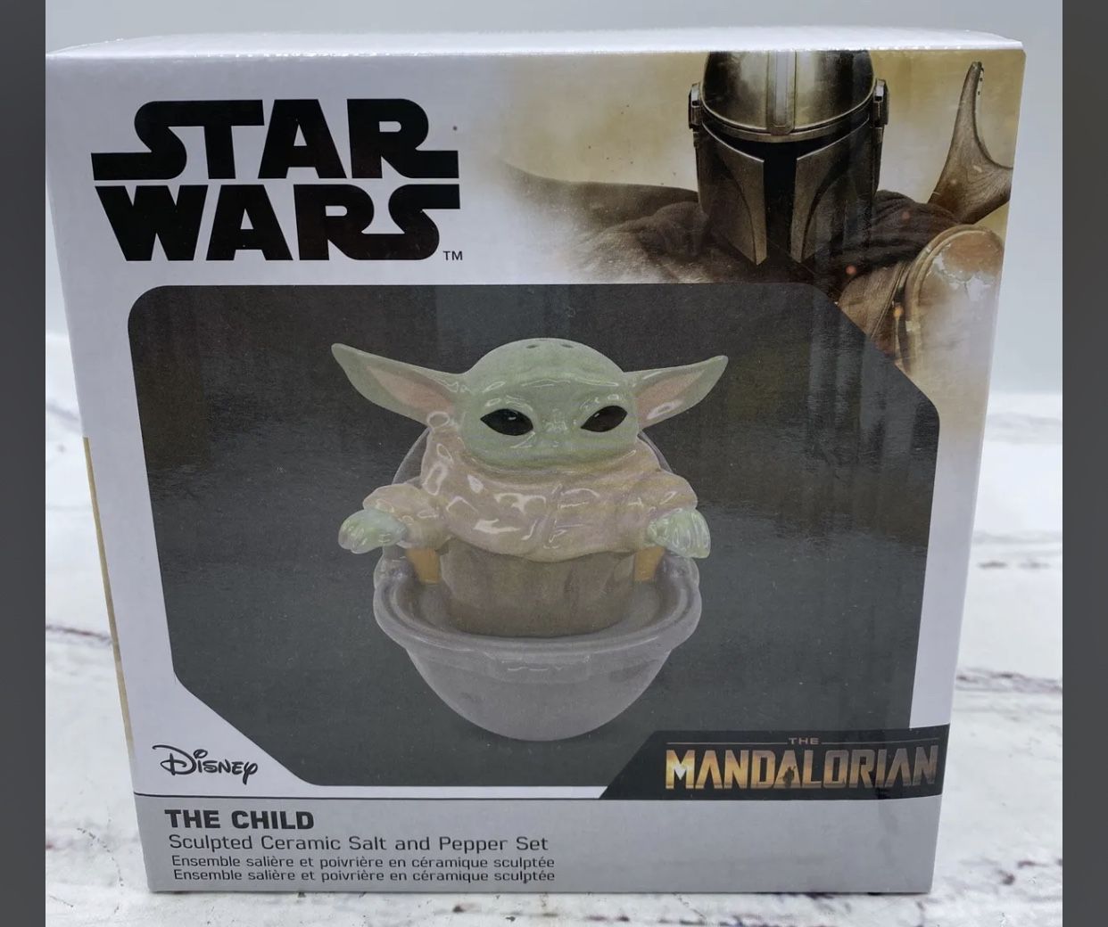 Star Wars The Child Mandalorian Baby Yoda Ceramic Salt And Pepper Set