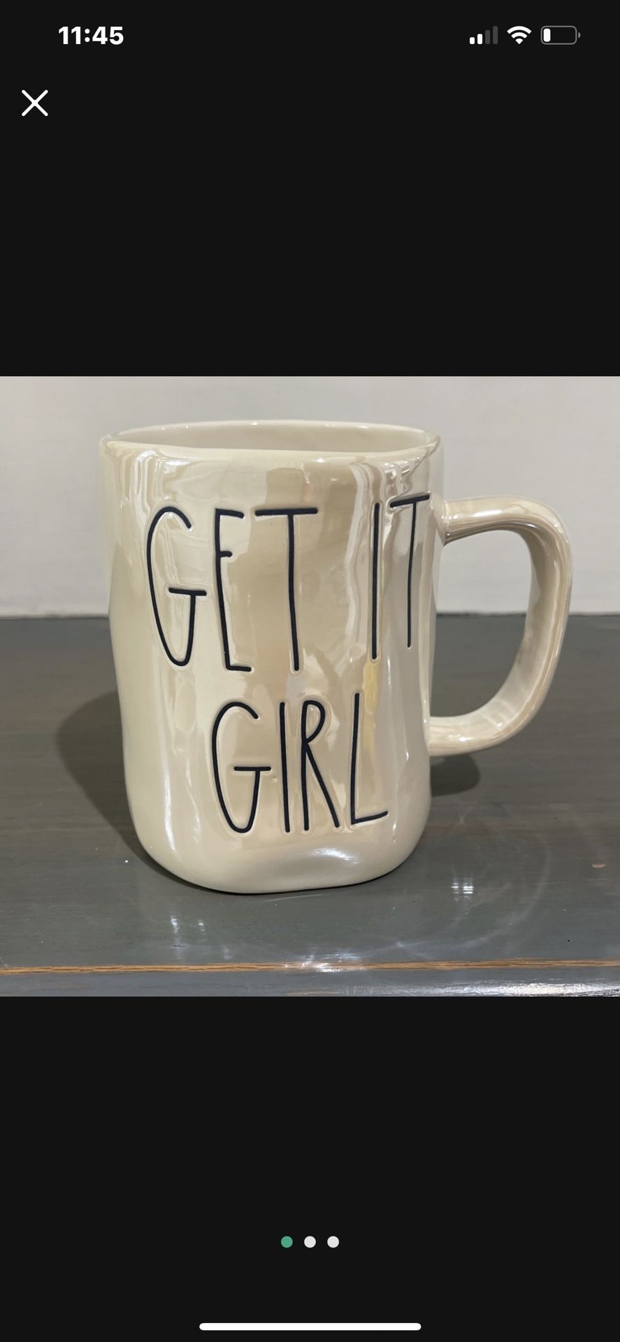 Rae Dunn “GET IT GIRL” Iridescent Mug