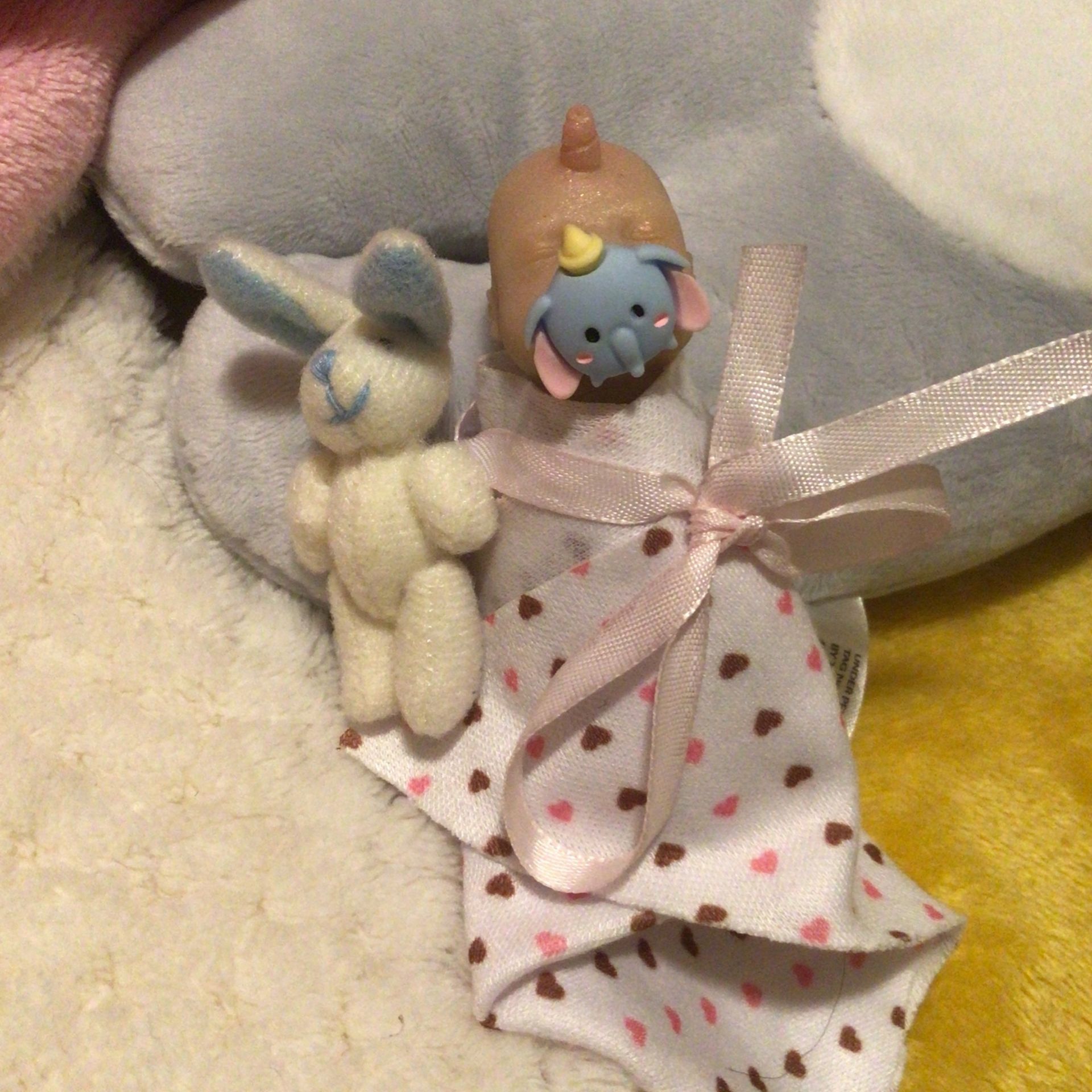 3 Inch Baby Unicorn Half Silicone Half Cloth Doll