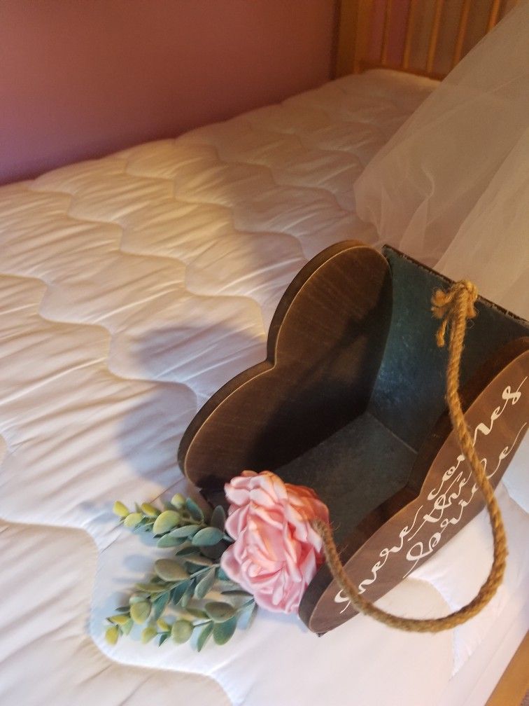 Flowers Girl Dress And Basket $90