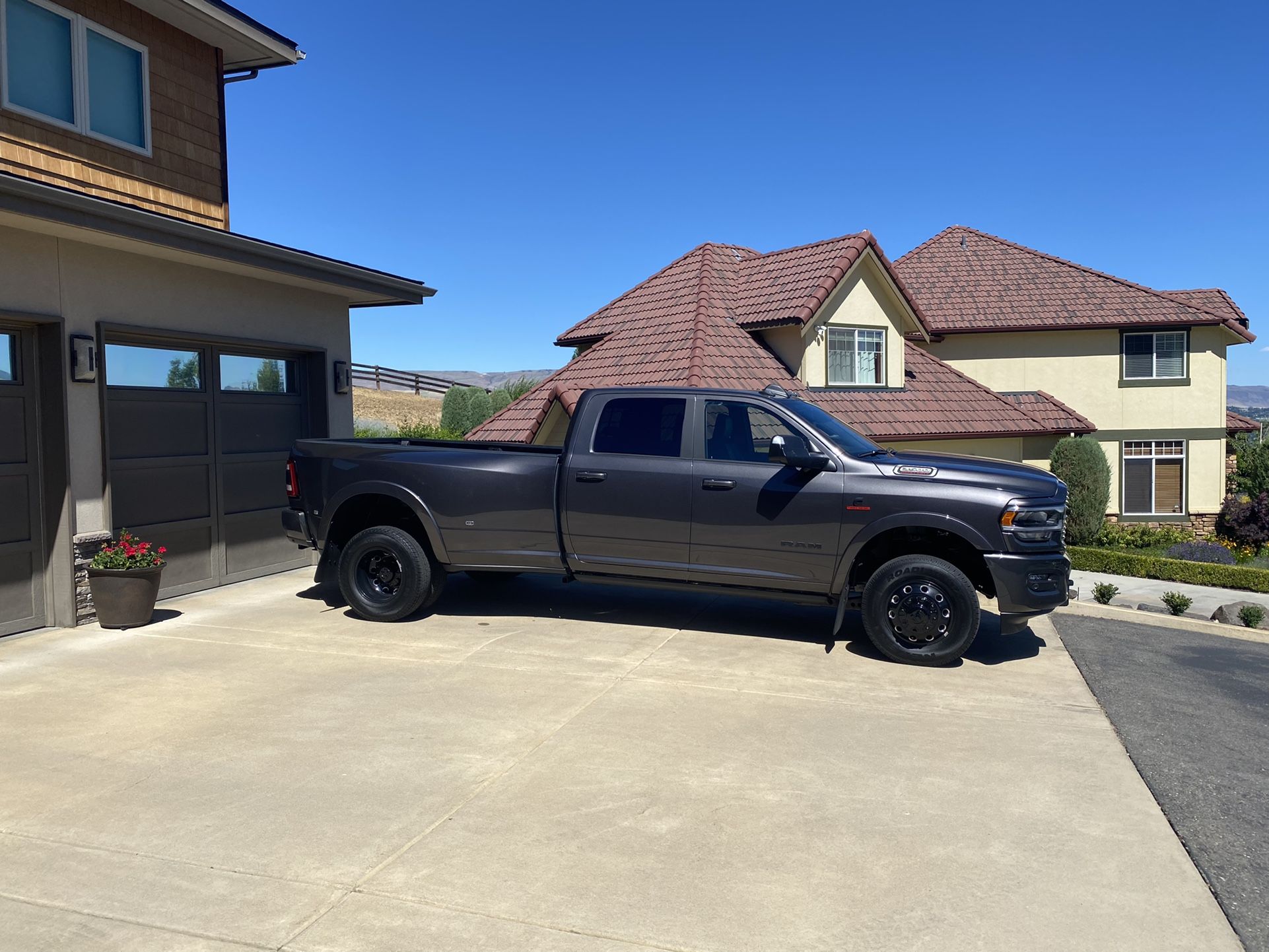RAM OEM Alcoa Factory Black Dually Wheels and Tires