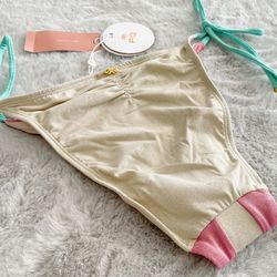NWT PQ Swim Divine Color Block Metallic Bikini Set Thumbnail