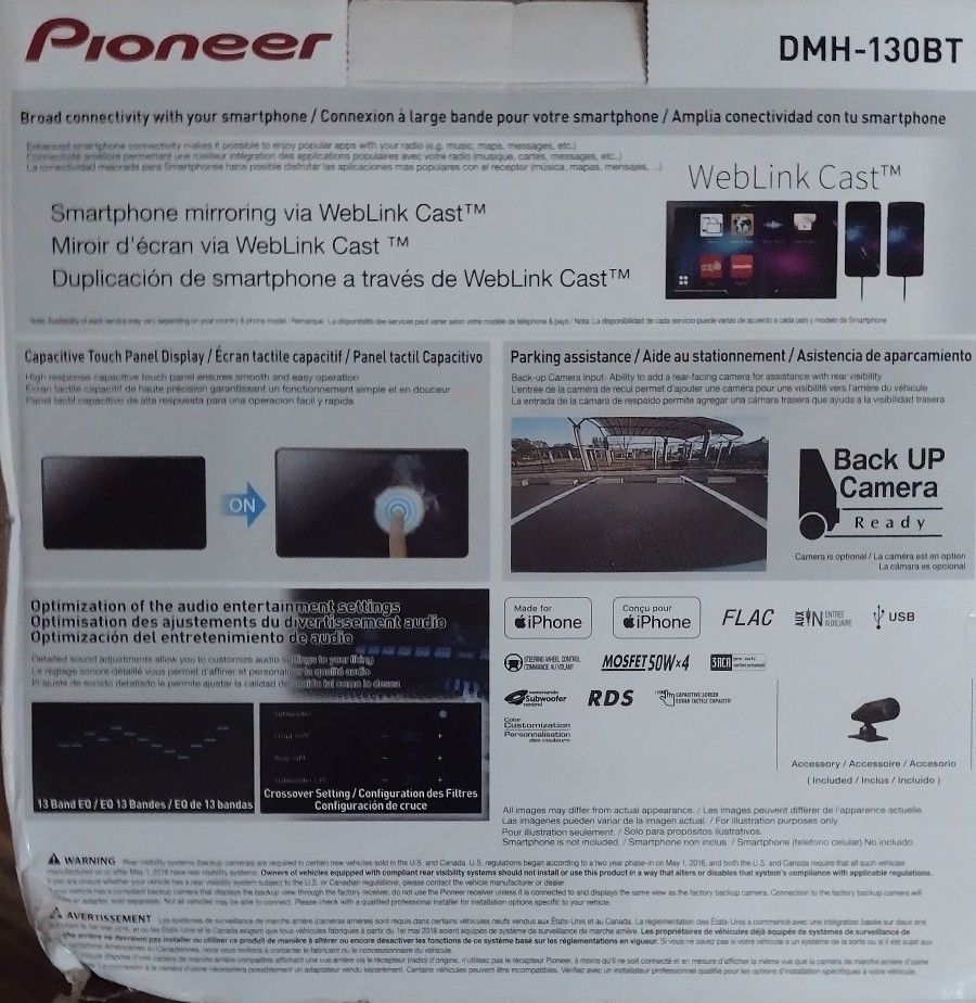 Pioneer Touch Screen Radio