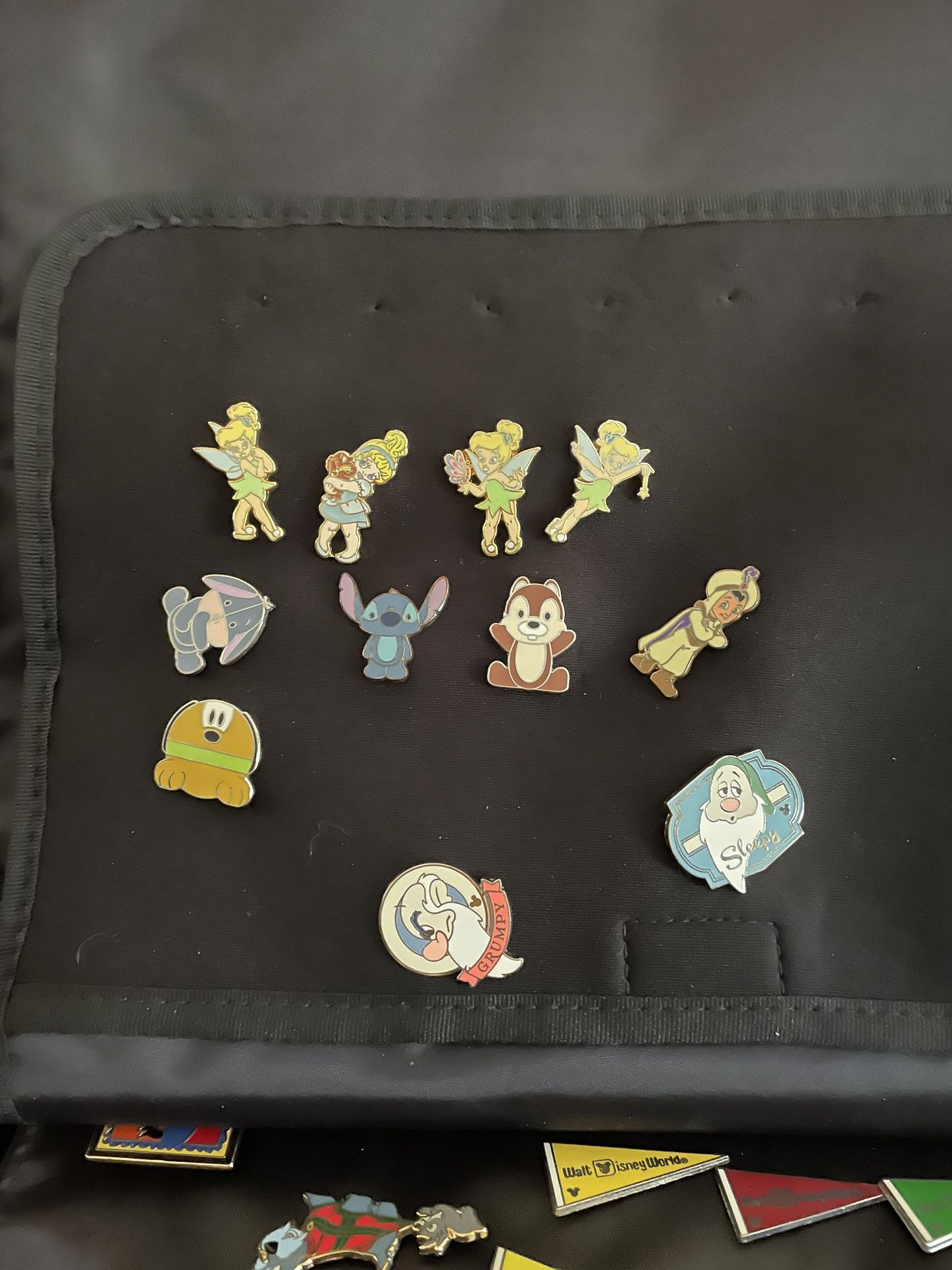 Disney Parks Pin Trading Bag And Pins