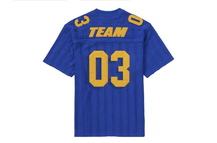 Supreme - Royal - Football Jersey - Large