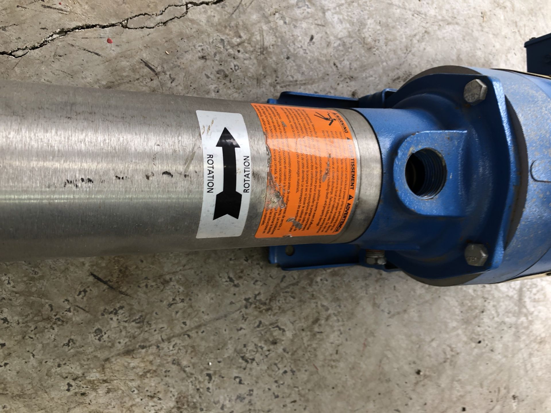 Gould’s Booster Pump 2hp Never Used.Pickup Only