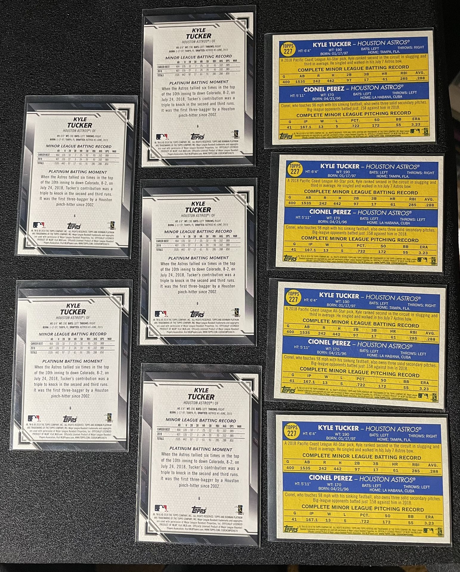 Kyle Tucker Rookie Card Lot Of 31 Cards