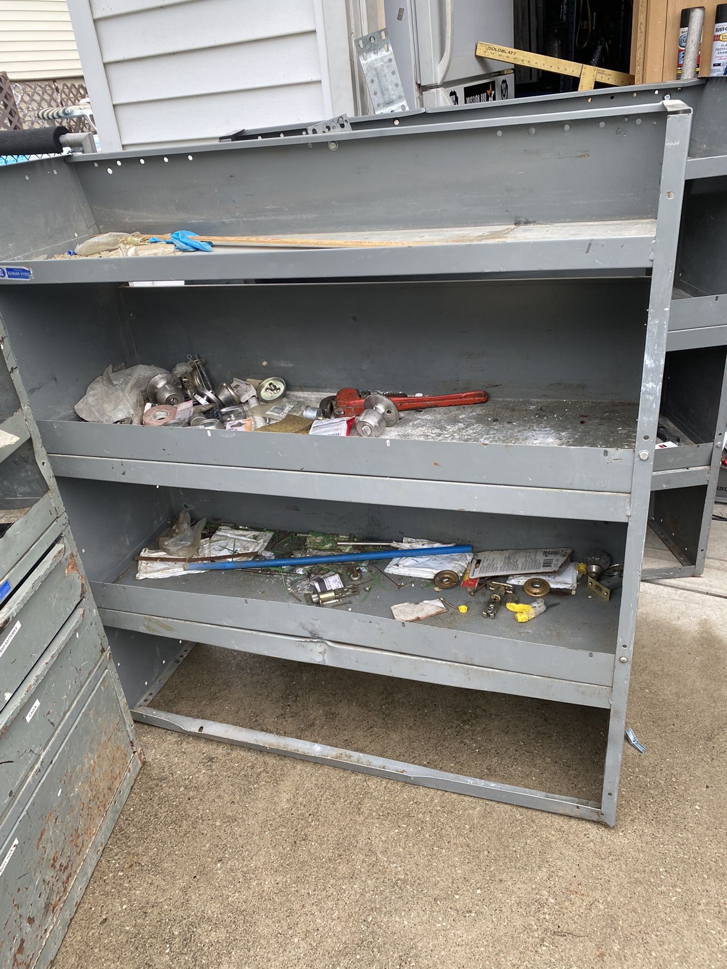 3 Metal Shelves /Storing Cabinets For Vans $100