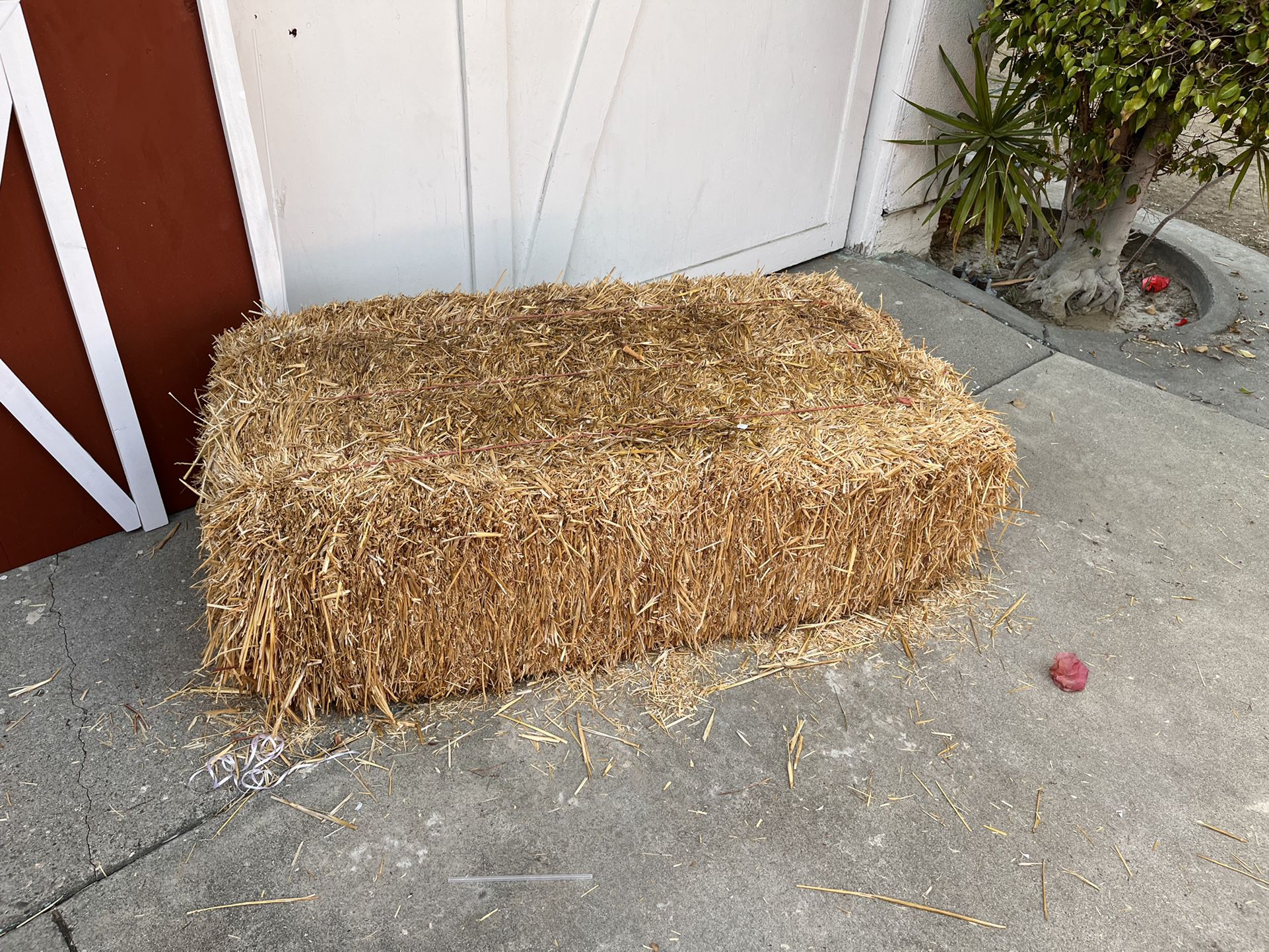 hay bales/stack of hay