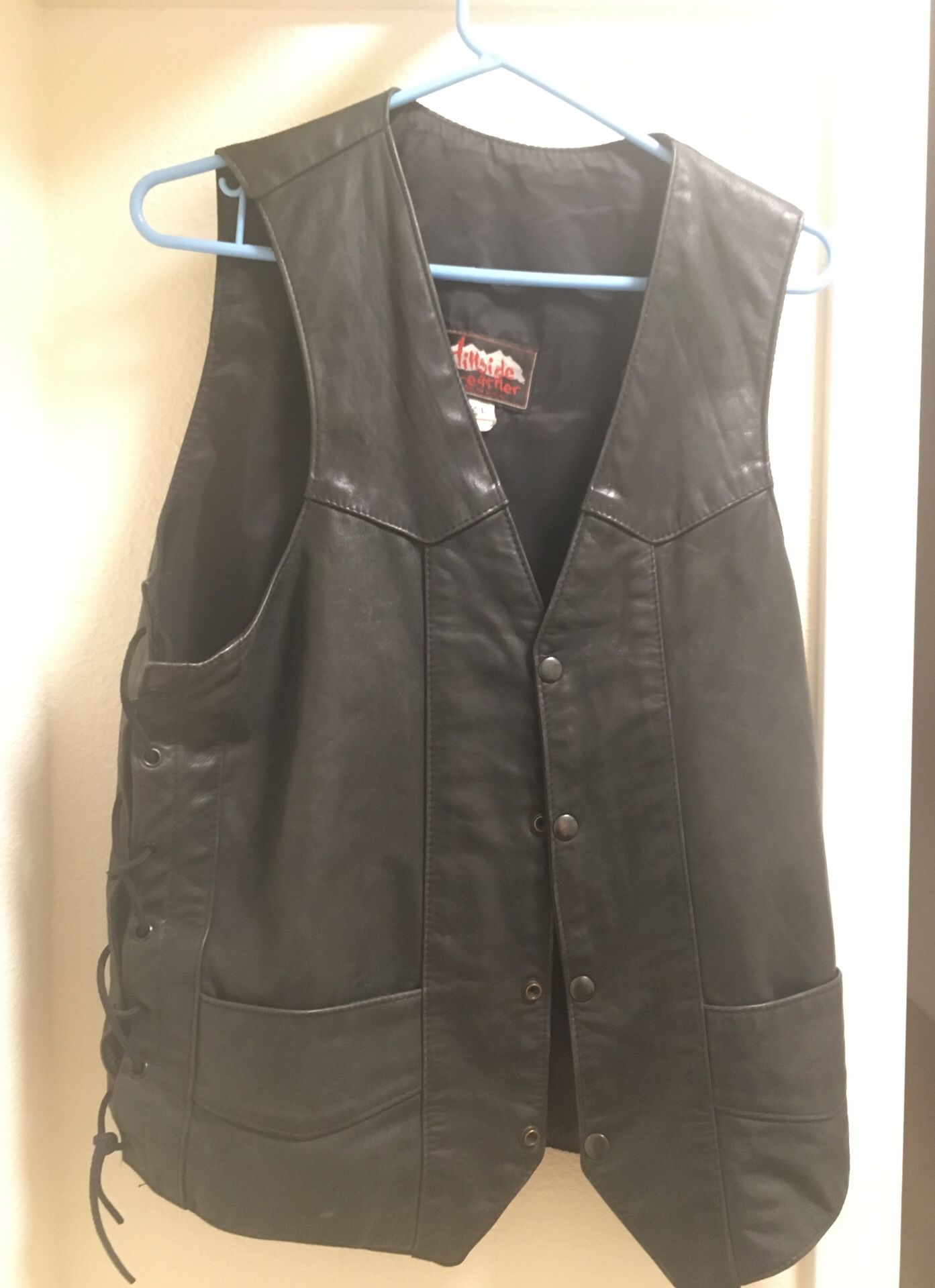 Large Leather Vest