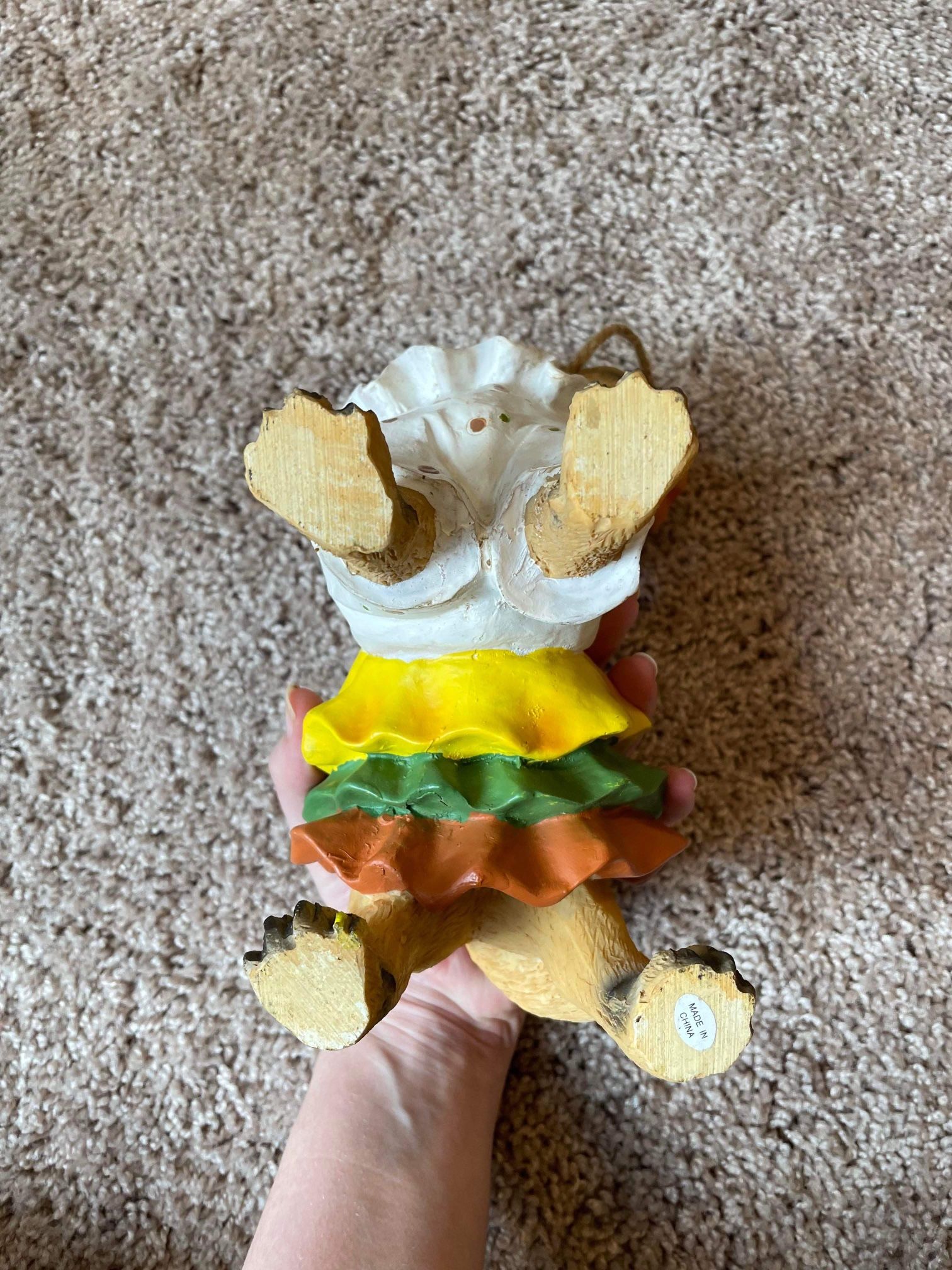 Halloween pumpkin and trick or treating dog decorations