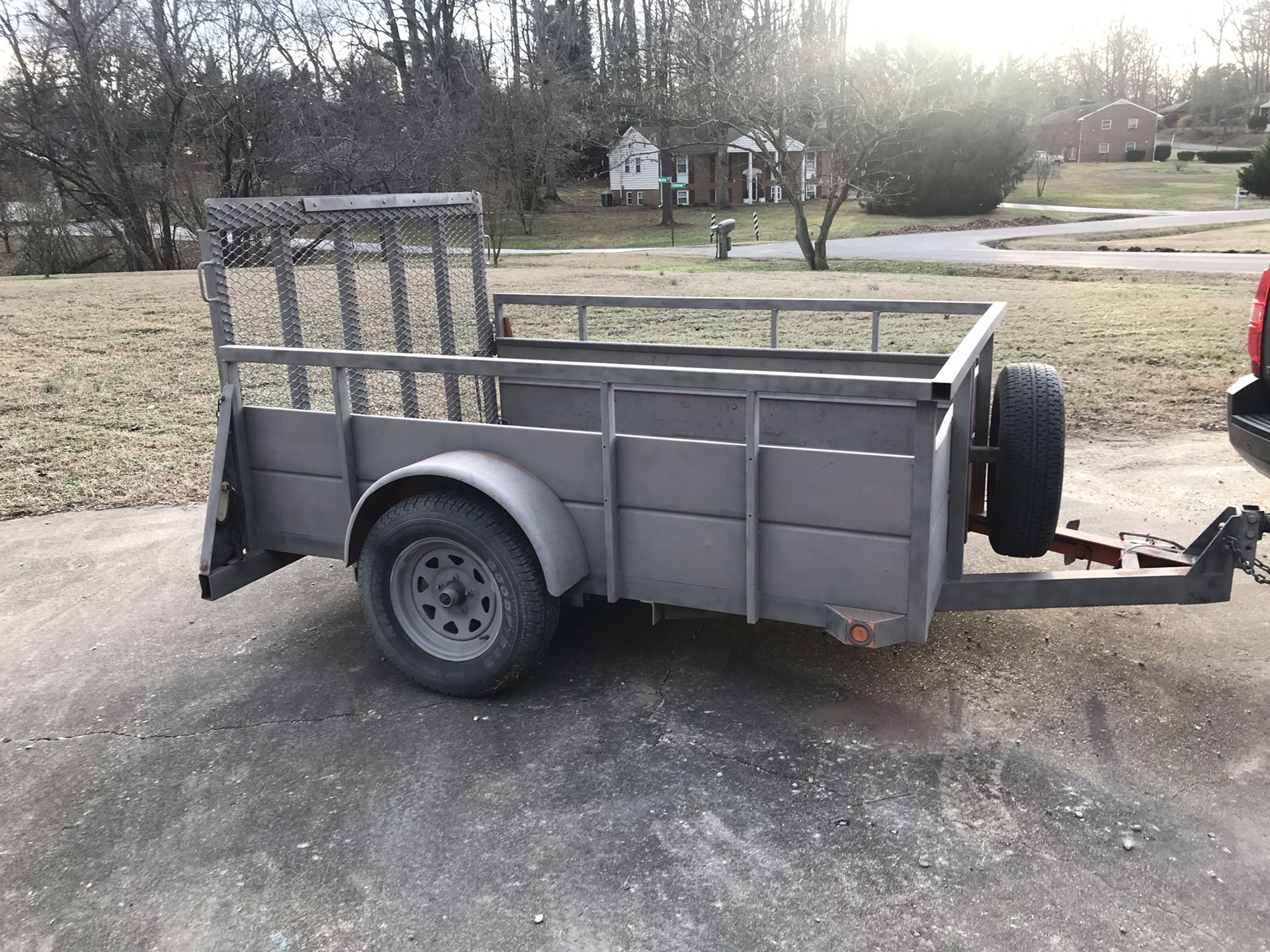 Home Depot 5x8 Trailer. Lights work. All Steel Sides. for Sale in