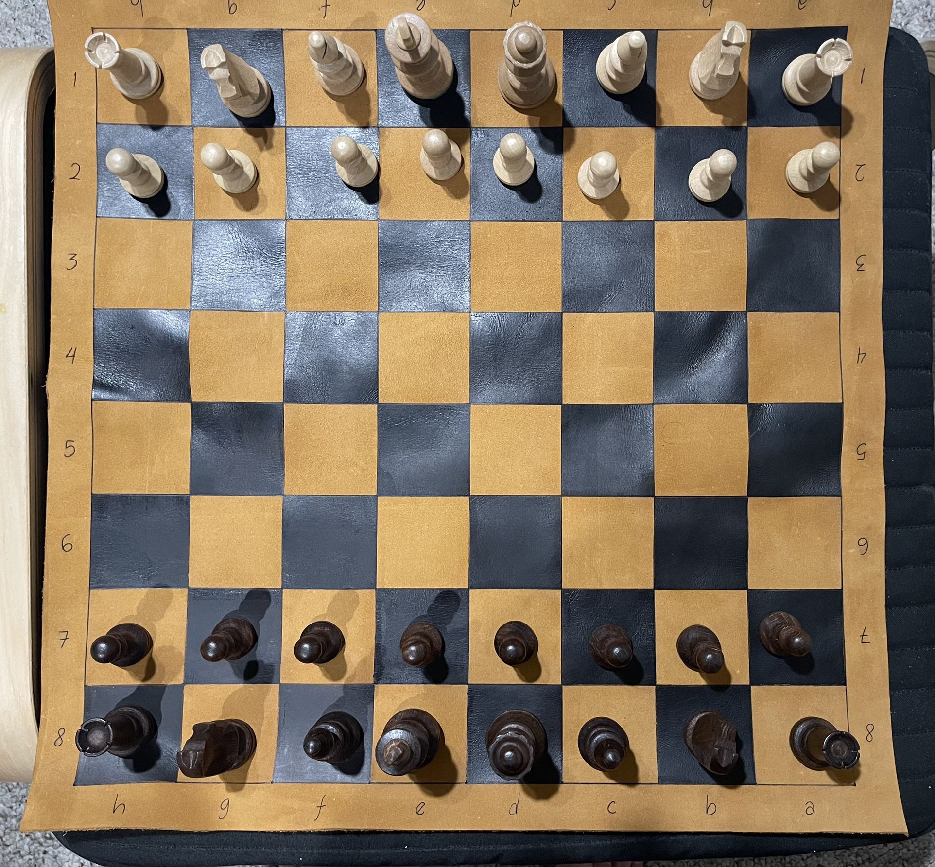 Saddleback Leather Company chess/checkers Set