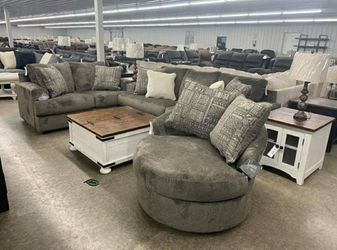 🪶💲39 Down Payment. IN STOCK Soletren Ash Living Room Set Thumbnail