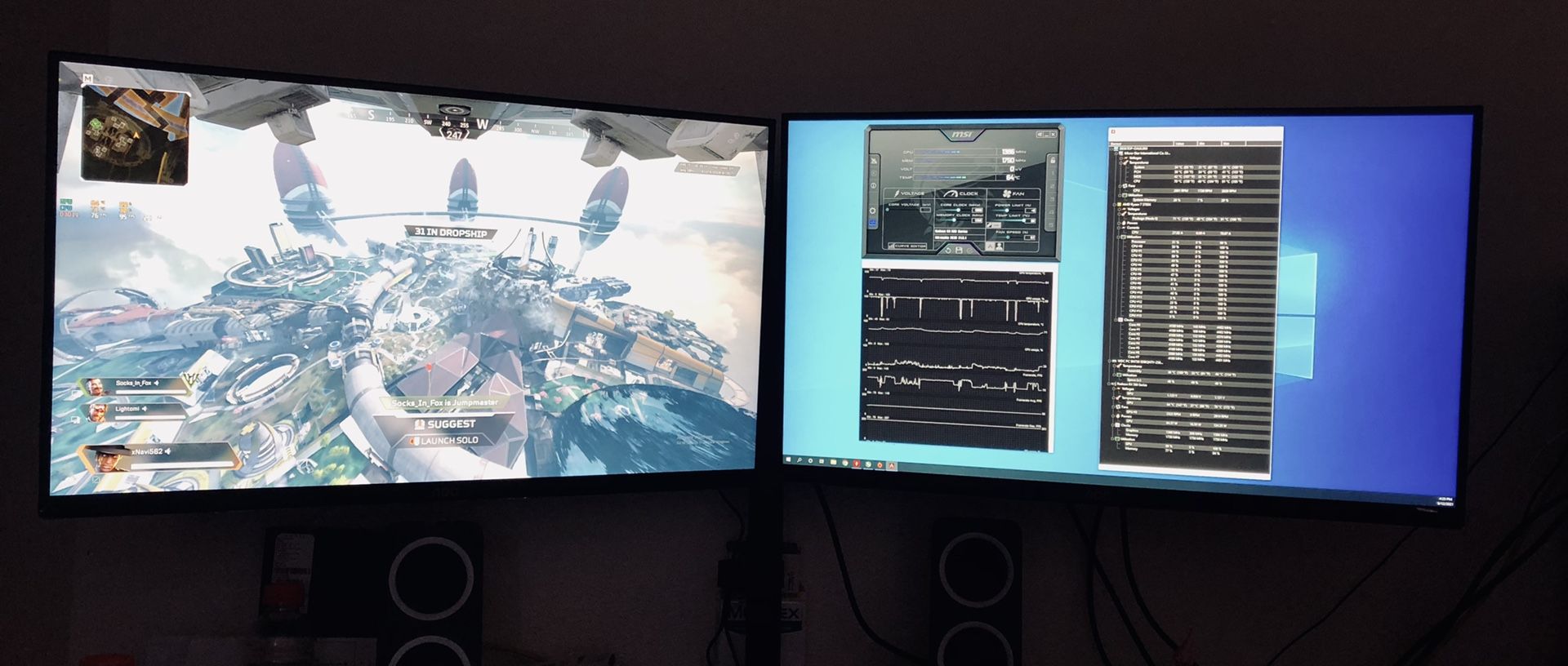 AOC 27" 1440P 75hz Monitors | Dual (2k) 2560x1440 | Like New