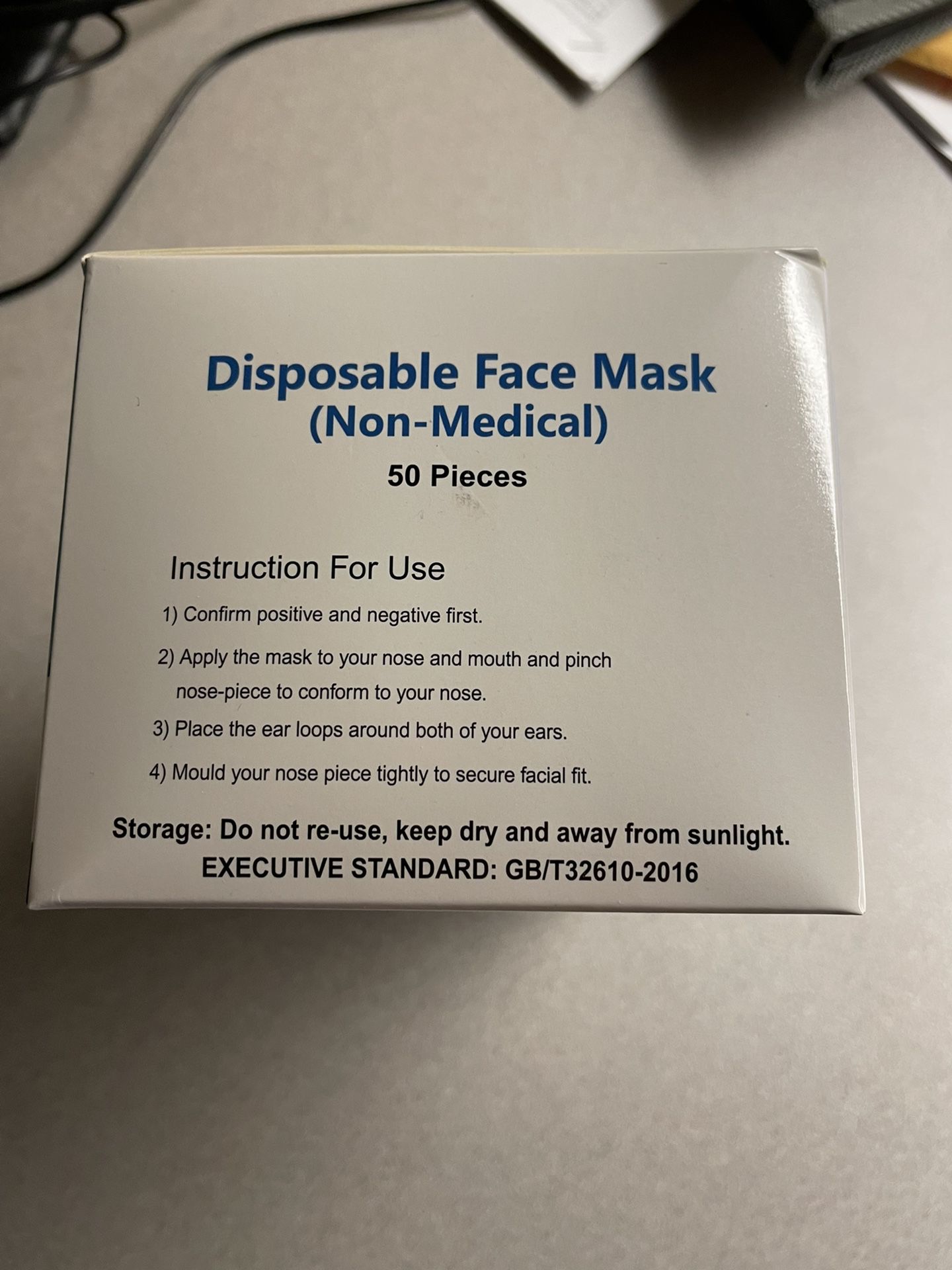 Disposable Face Masks 50 In Each Box Mask 