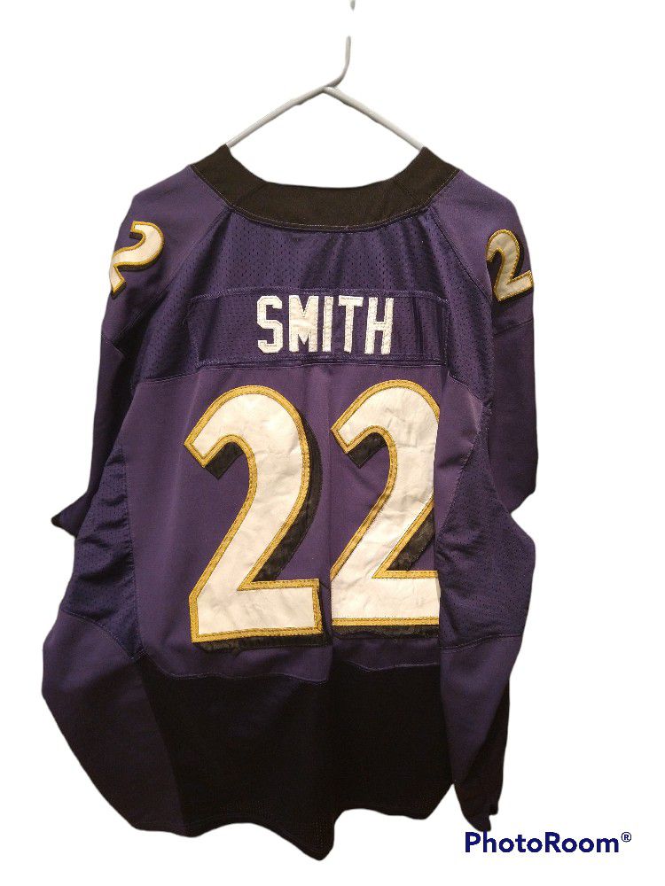 Smith #22 Ravens Jersey sz 55/ 3TG
Nike Baltimore Ravens adult jersey. Great shape. Normal wear. NFL football