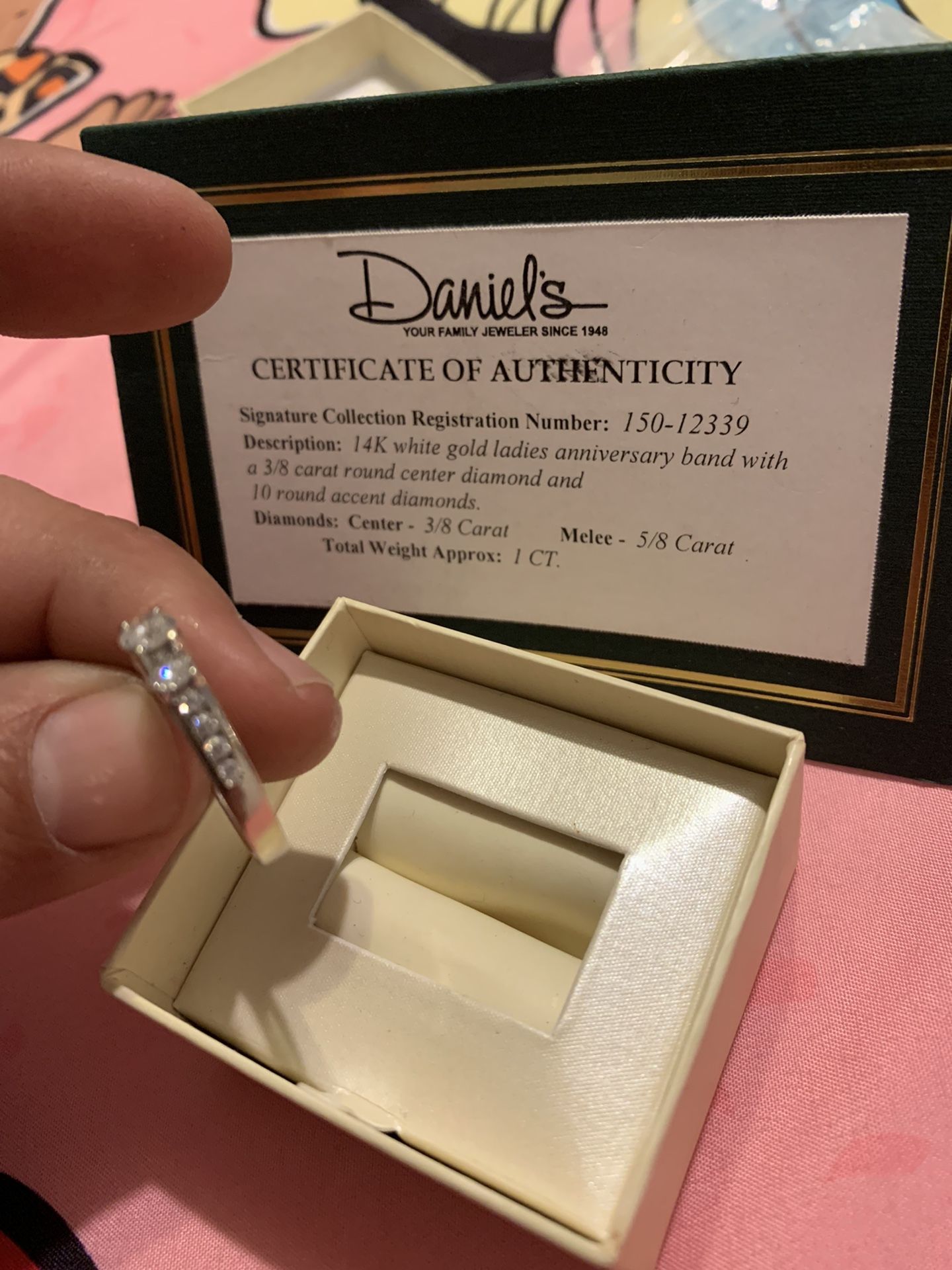 1 Carat Diamond 14k White Gold Engagement Ring