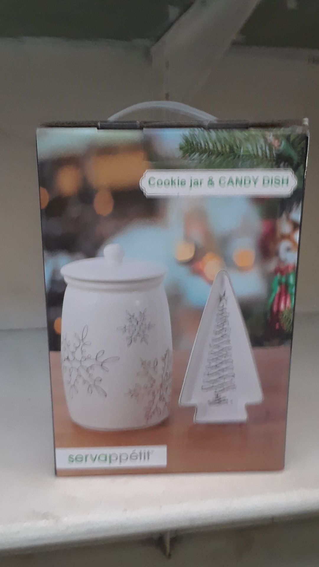 Cookie jar and candy dish ceramic brand new