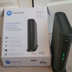 Motorola MG7540 Cable Modem / Wifi router combo Thumbnail