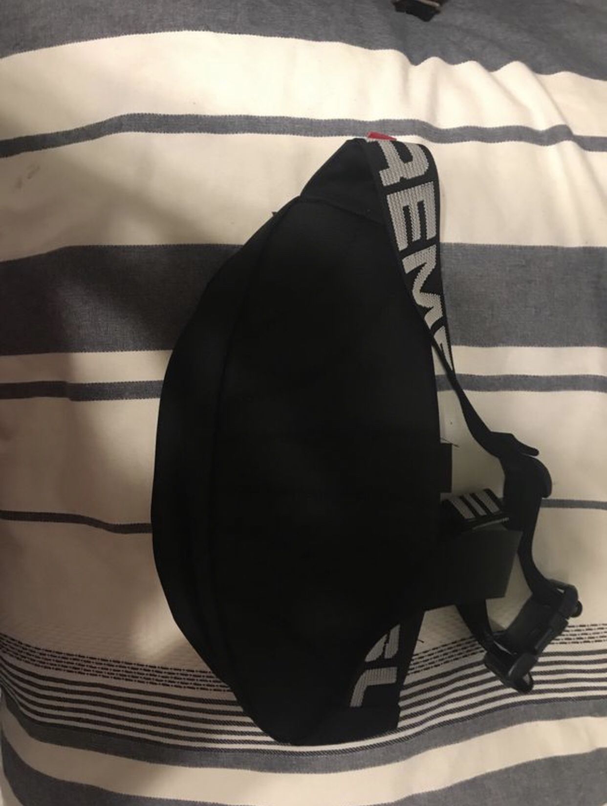 Supreme black fanny pack