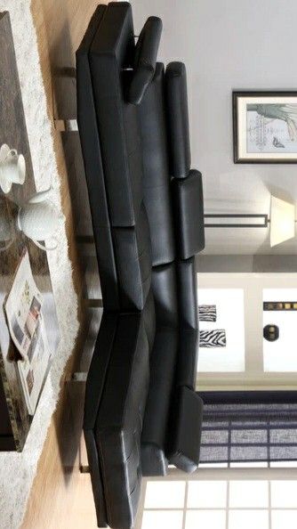$39 DOWN Antares Black Modern Sectional