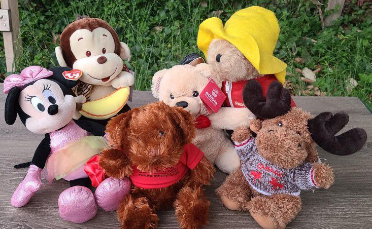 Toys Vintage Paddington Bear, Disney Mini, Linzy Monkey and +     